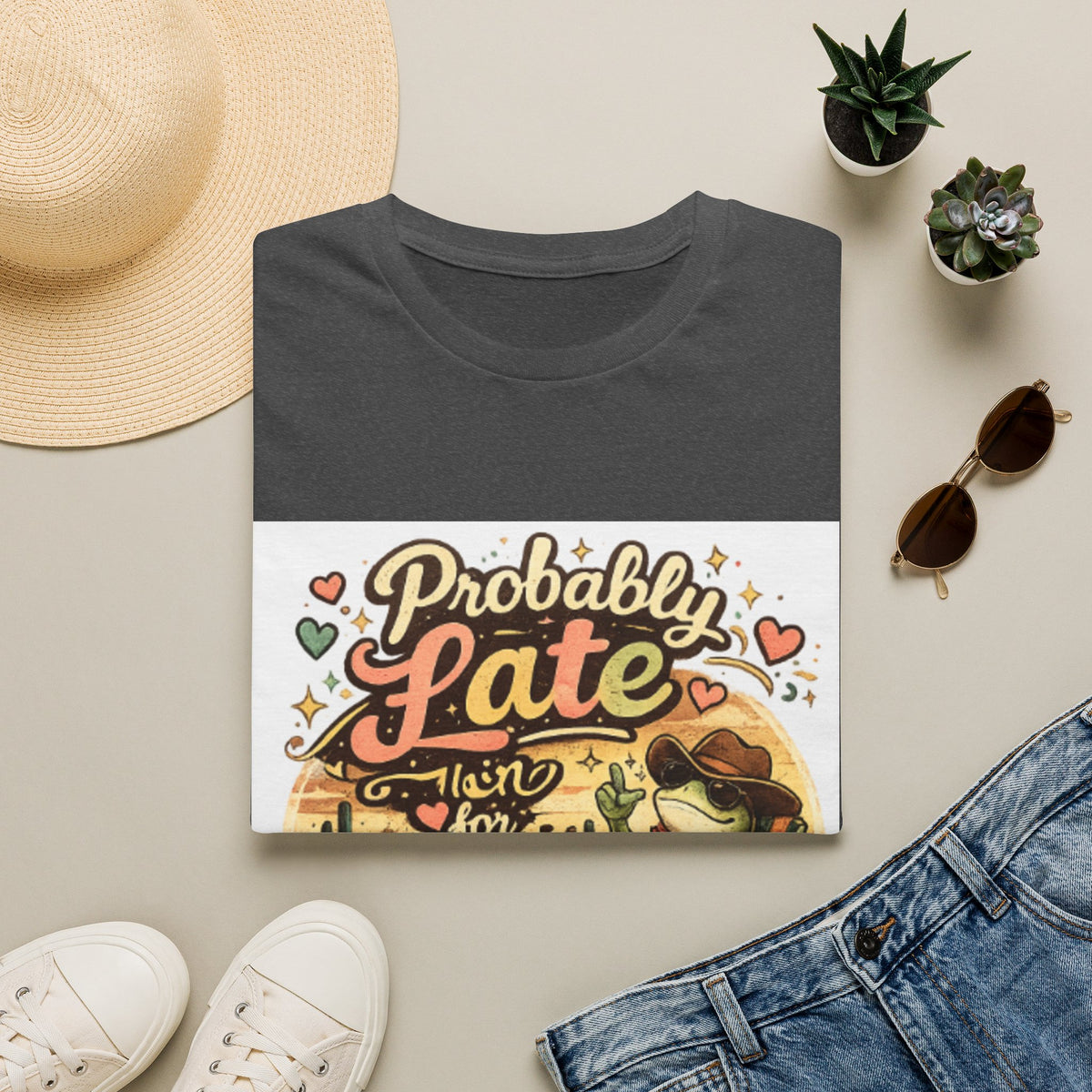 Probably Late T-Shirt — Cute Cowgirl 'Probably Late' Graphic Tee