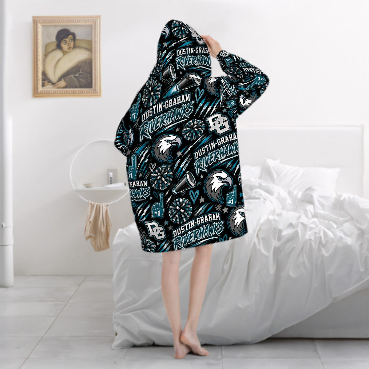 Adult Blanket Hoodie DustinGraham
