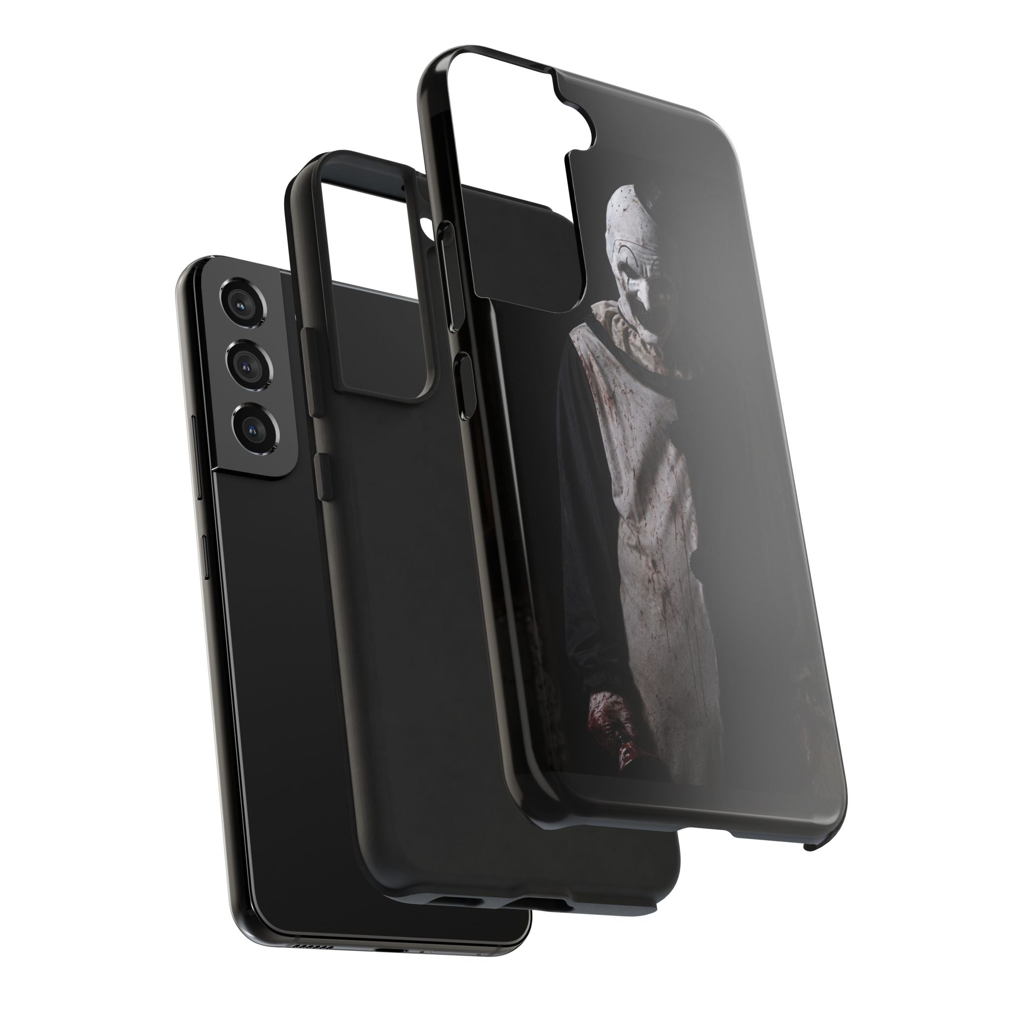 Horror Clown Tough Phone Case – Dark Scary Masked Killer Design for Halloween