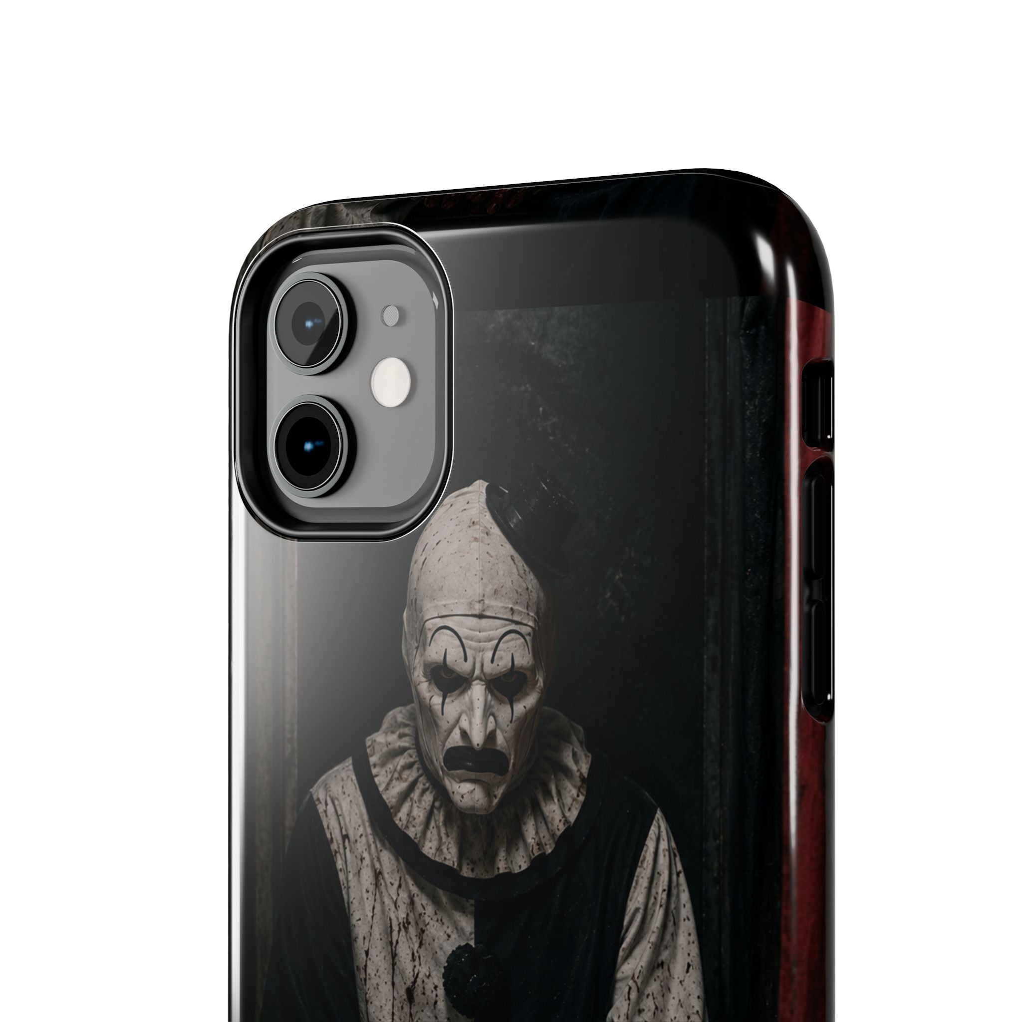 Horror Clown Tough Phone Case — Dark Creepy Circus Scary Protective Cover