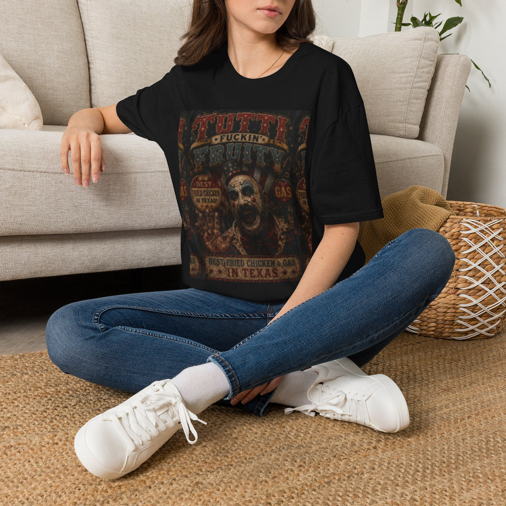 Skull Circus Tee — Retro Tattoo Horror Graphic T-Shirt
