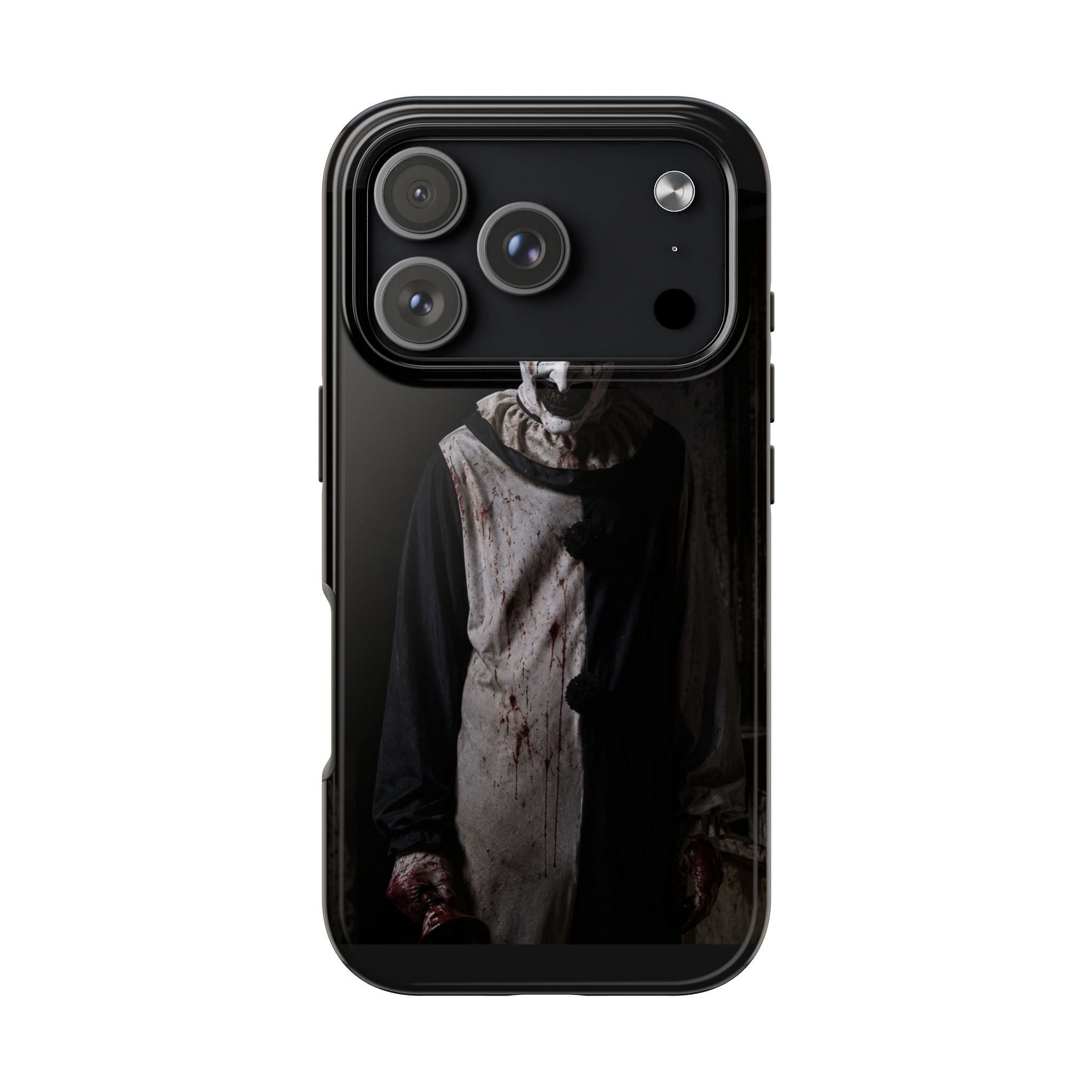 Horror Clown Tough Phone Case – Dark Scary Masked Killer Design for Halloween