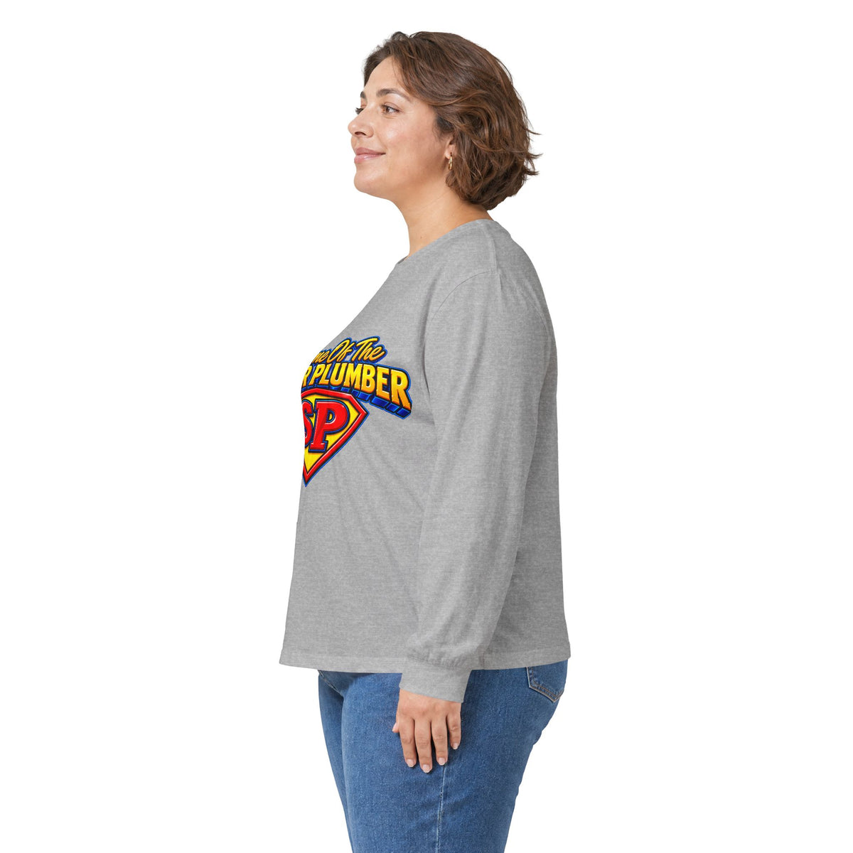 Super Plumber Long Sleeve Tee — "Home of the Super Plumber" Plumbing Hero Shirt