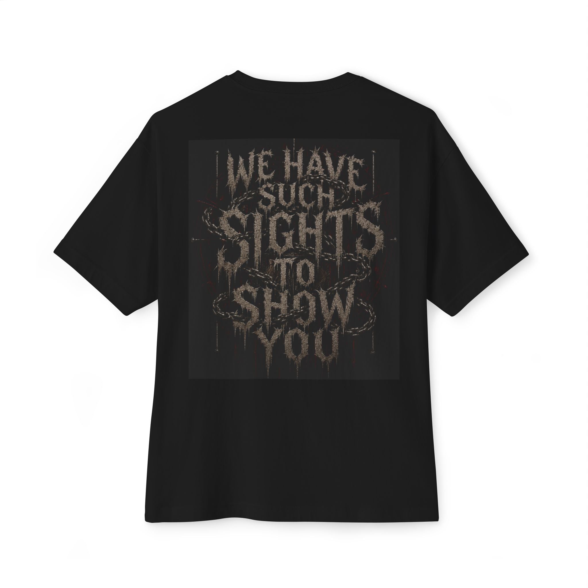 Pinhead horror shirt demon hellraiser Unisex Oversized Boxy Tee