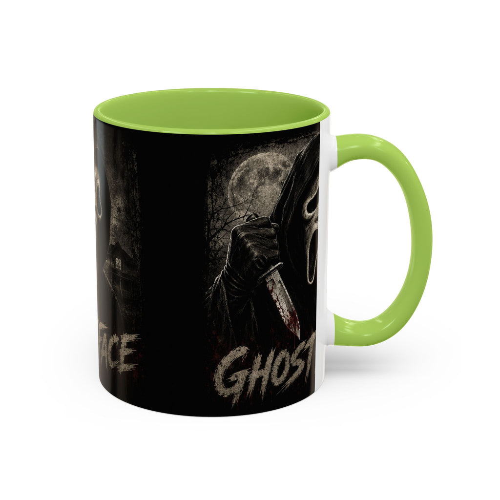Ghostface Horror Coffee Mug – Halloween Killer Mask Design (11/15 oz)