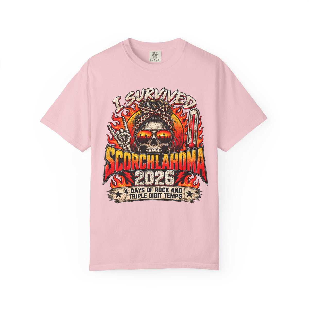 I Survived Scorchlahoma 2025 T-Shirt — Rock Festival Skull & Flames Souvenir