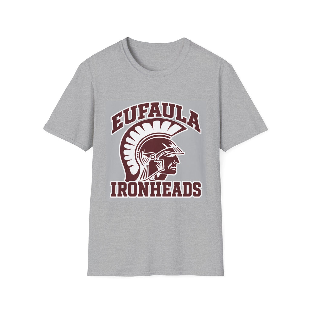 Eufaula Ironheads T-Shirt – Vintage Trojan Helmet School Spirit Tee