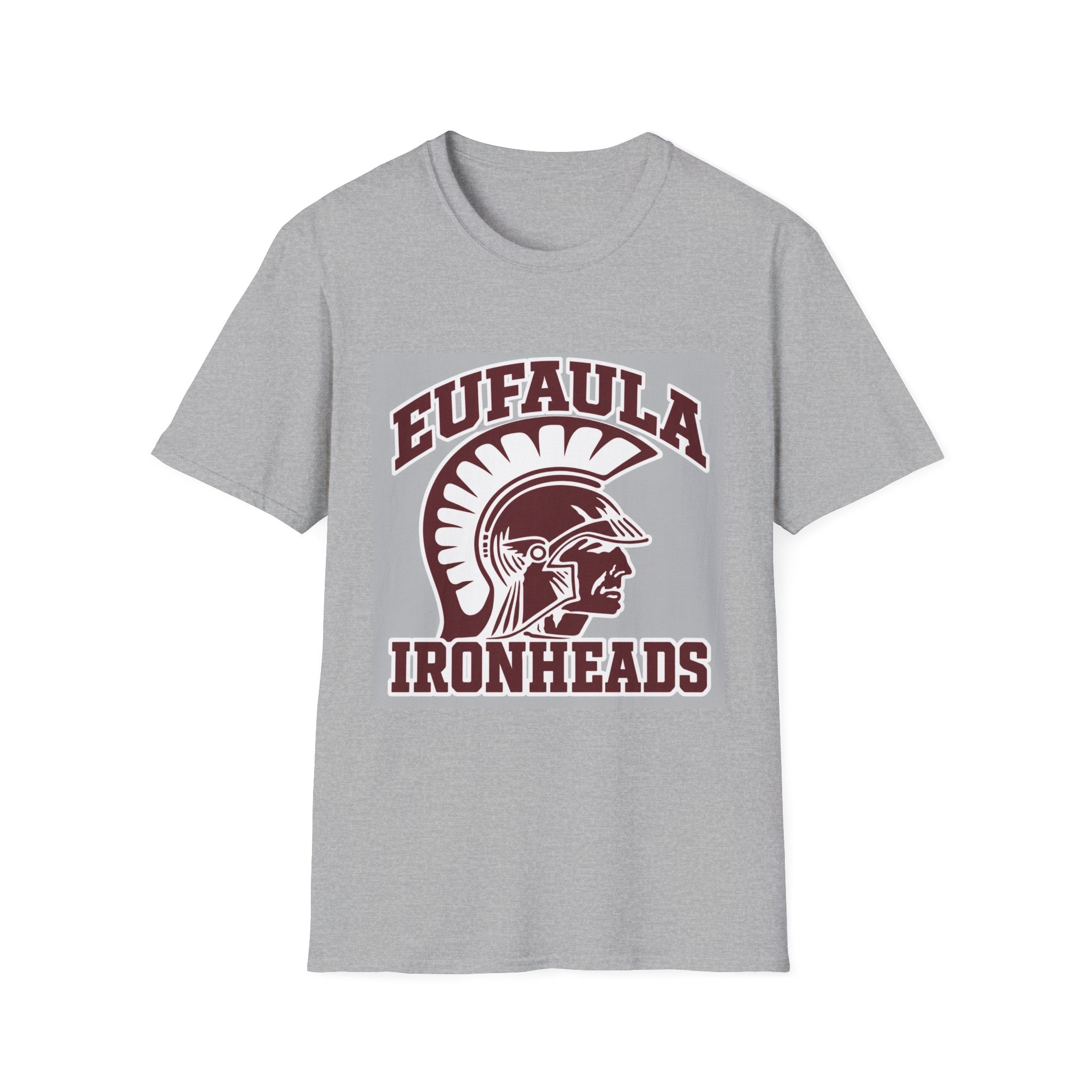 Eufaula Ironheads T-Shirt – Vintage Trojan Helmet School Spirit Tee