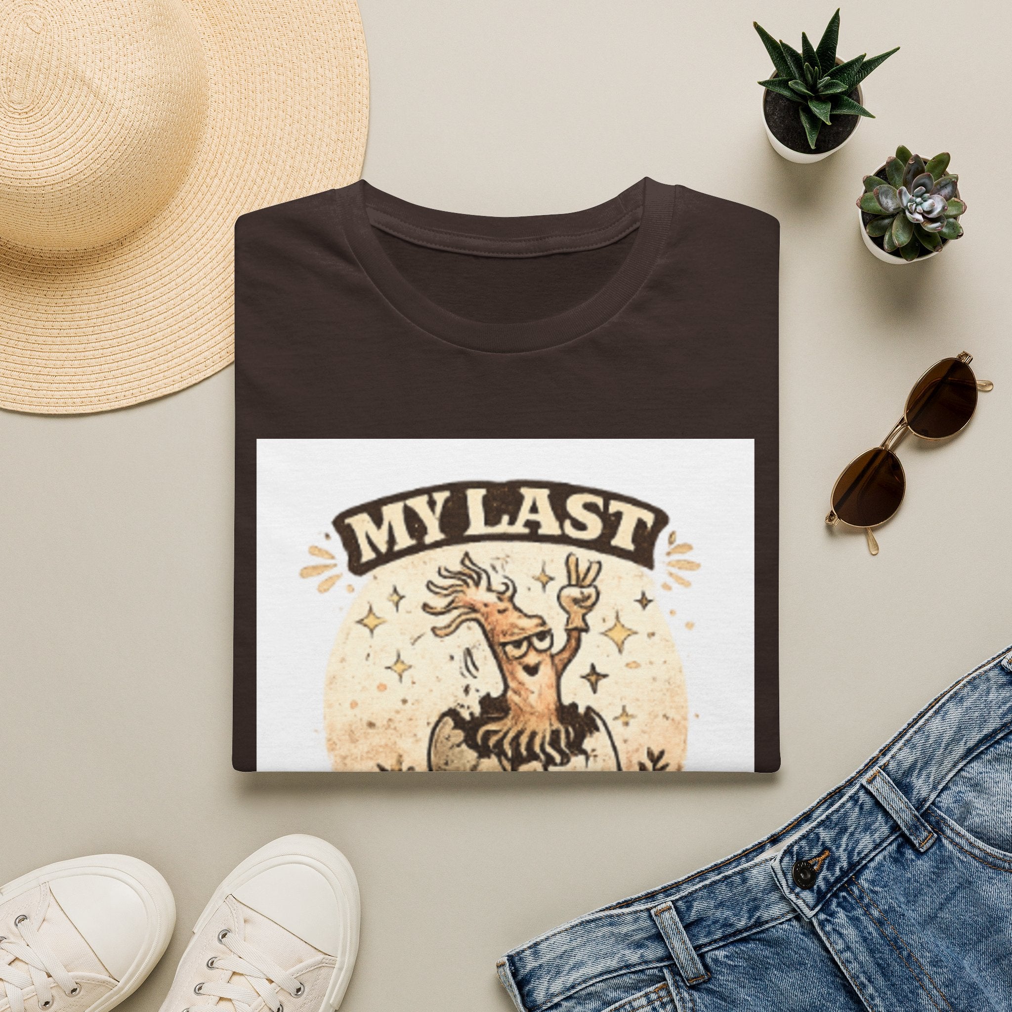 T-Shirt — "My Last Brain Has Left the Chat" Funny Skeleton Tree Graphic Tee