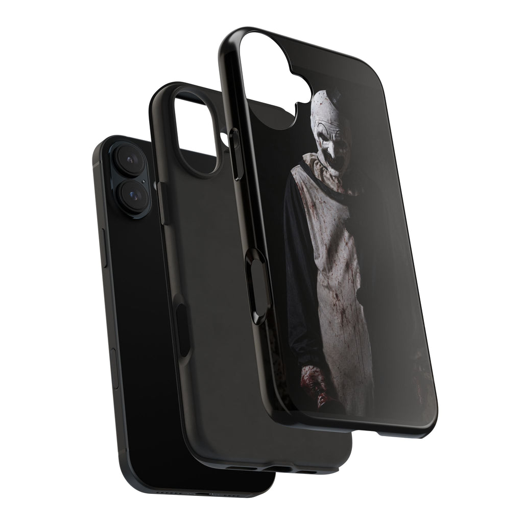 Horror Clown Tough Phone Case – Dark Scary Masked Killer Design for Halloween