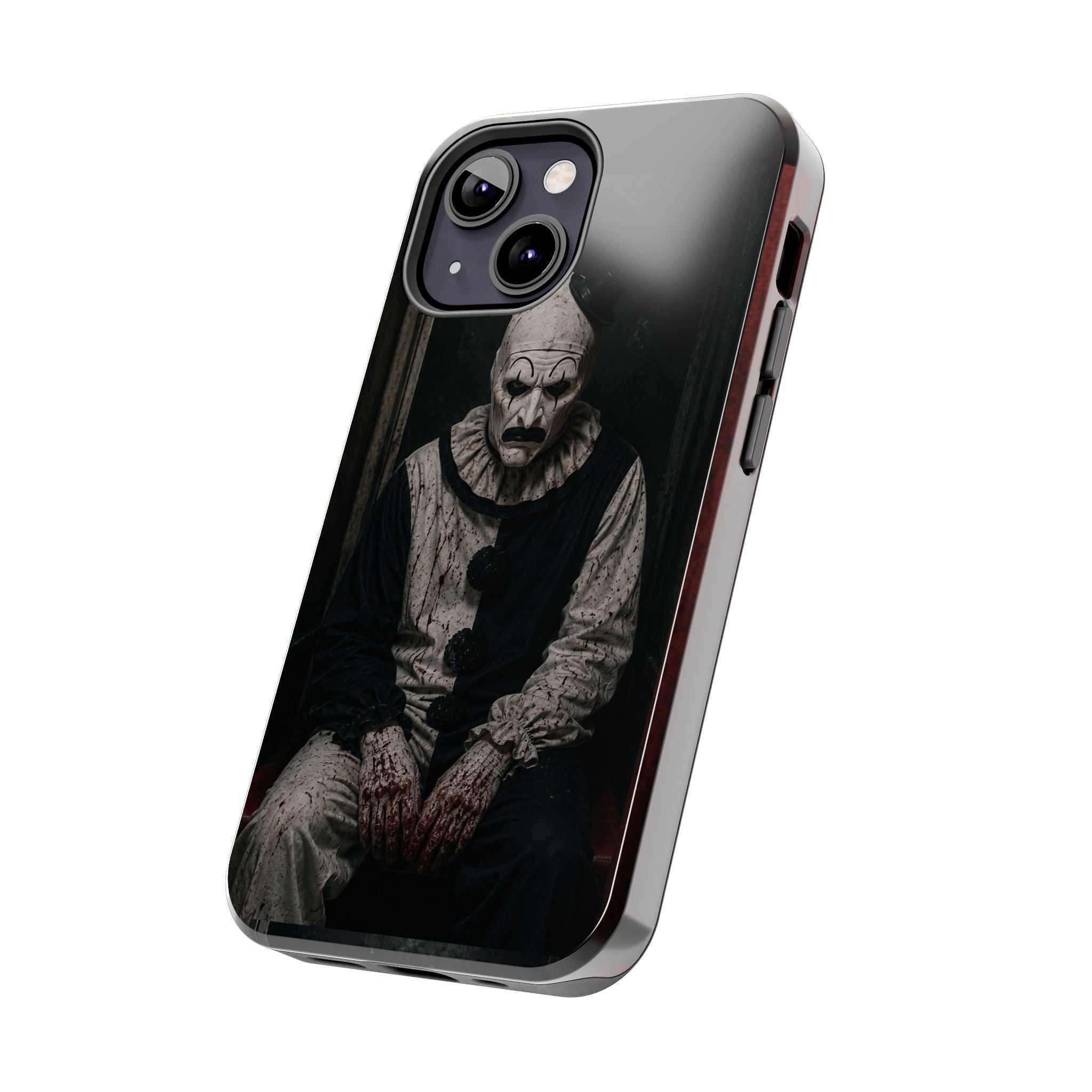 Horror Clown Tough Phone Case — Dark Creepy Circus Scary Protective Cover