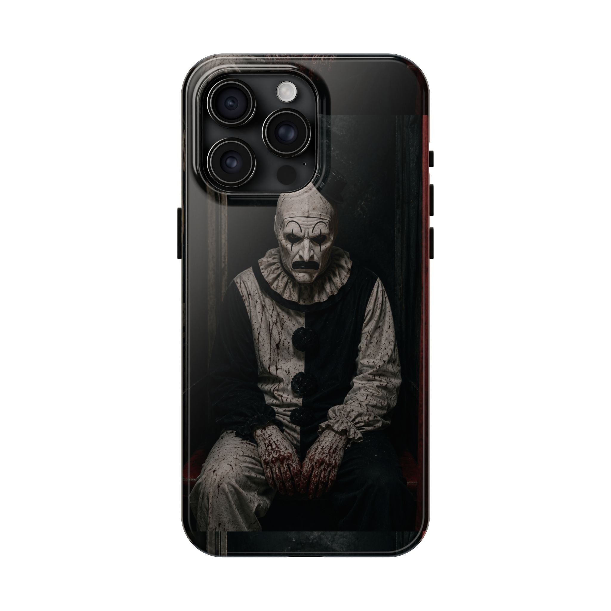 Horror Clown Tough Phone Case — Dark Creepy Circus Scary Protective Cover