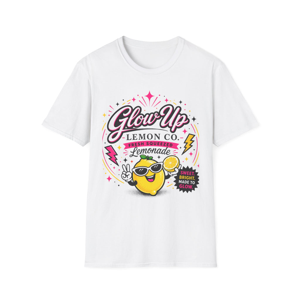 Glow Up Lemon Co. T-Shirt — Retro Cute Lemonade Graphic Tee