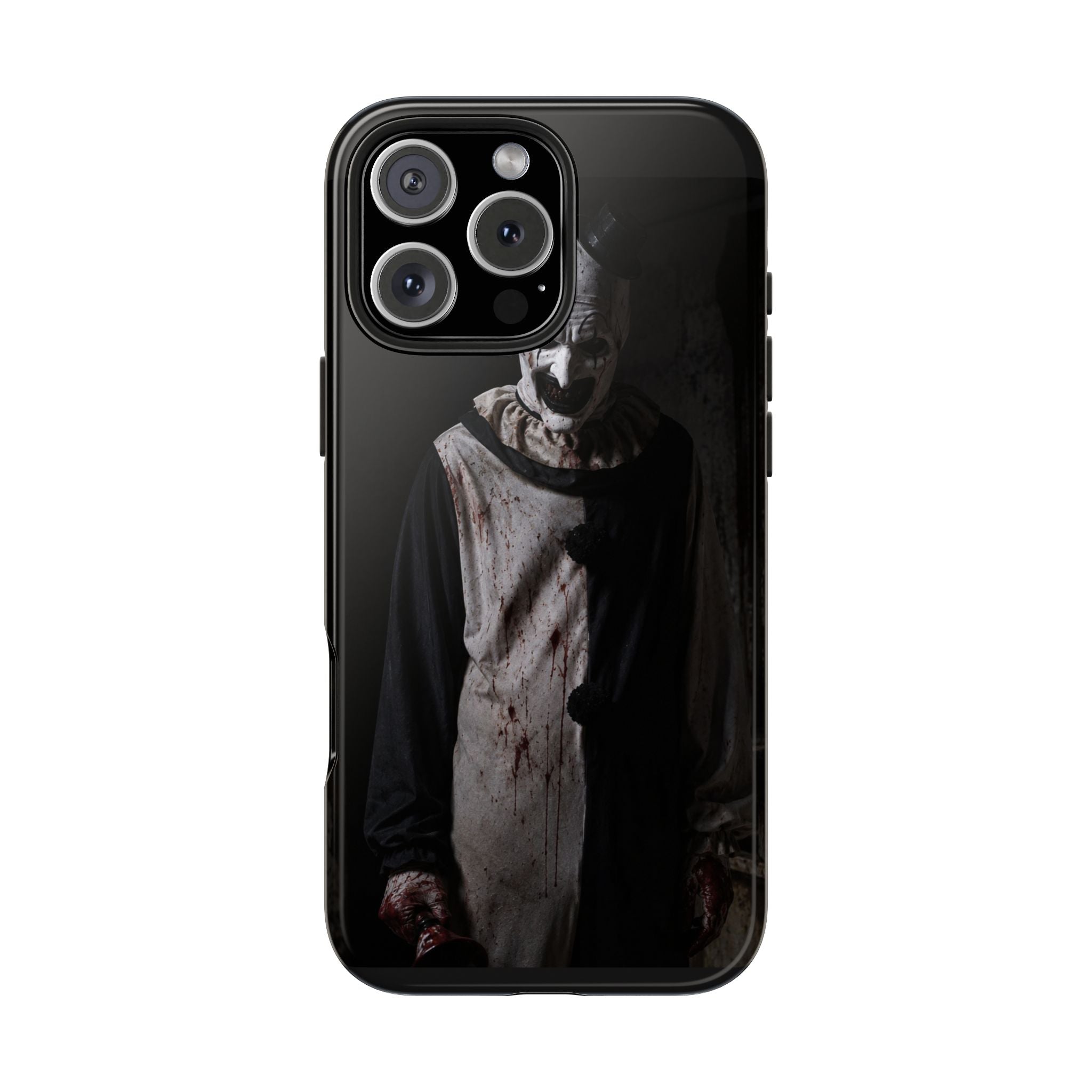 Horror Clown Tough Phone Case – Dark Scary Masked Killer Design for Halloween