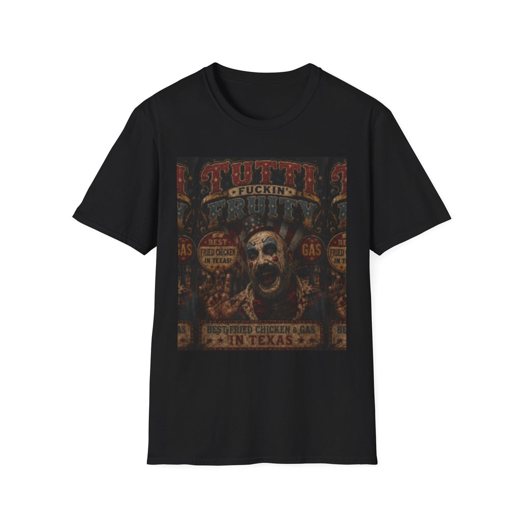Skull Circus Tee — Retro Tattoo Horror Graphic T-Shirt