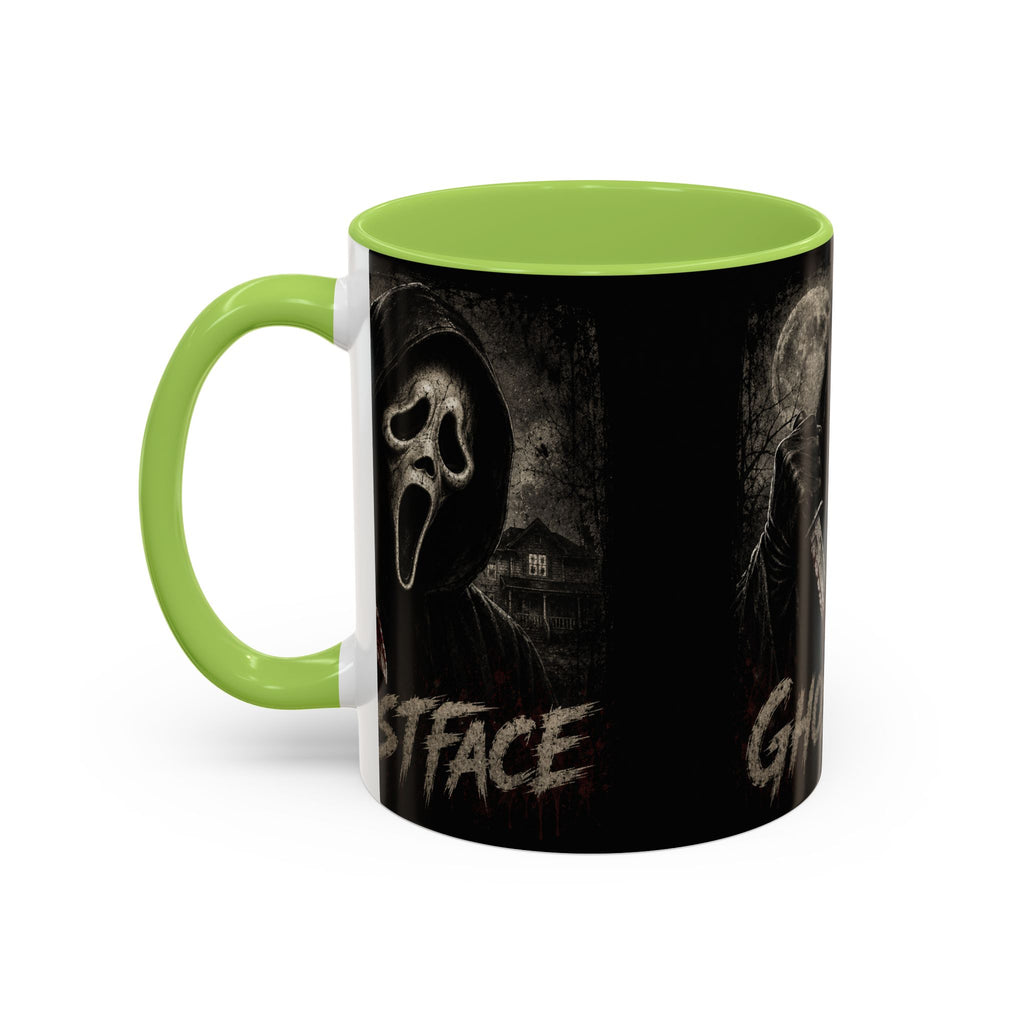 Ghostface Horror Coffee Mug – Halloween Killer Mask Design (11/15 oz)