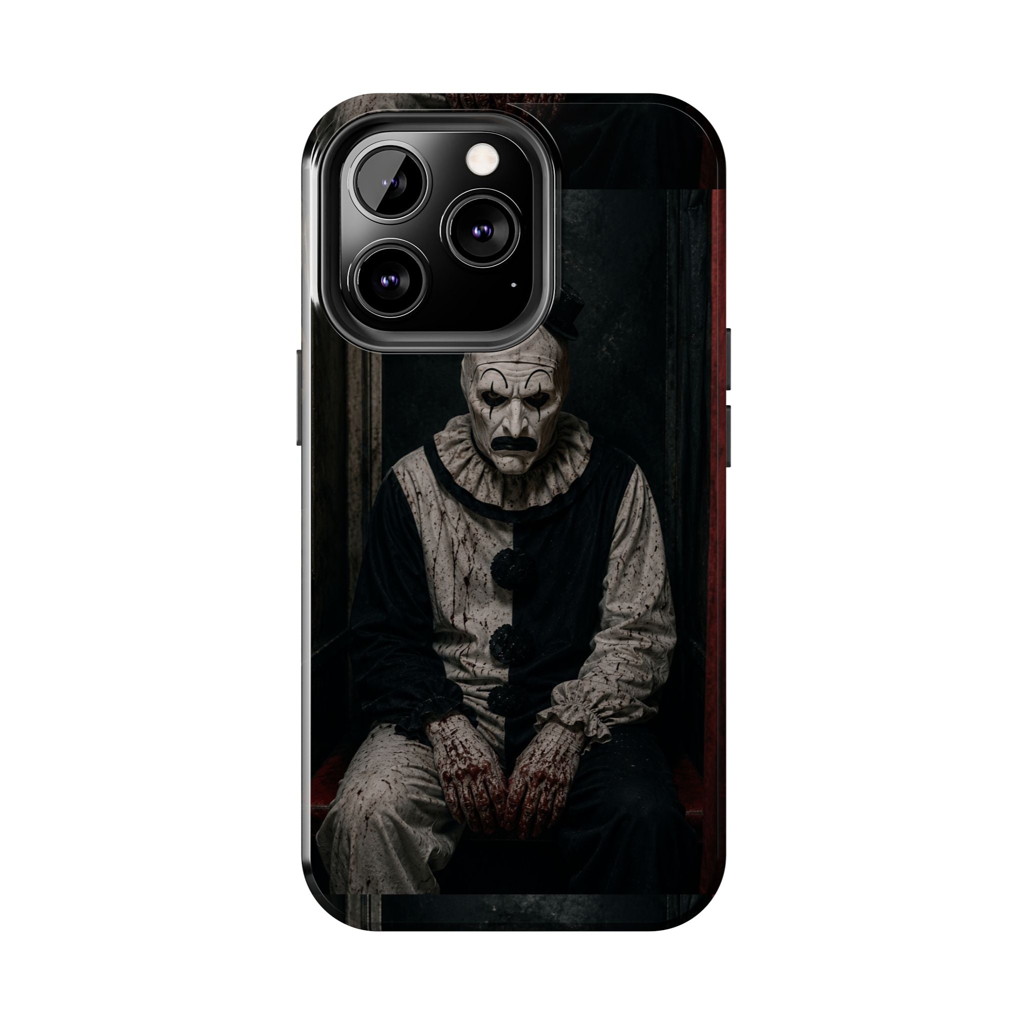 Horror Clown Tough Phone Case — Dark Creepy Circus Scary Protective Cover