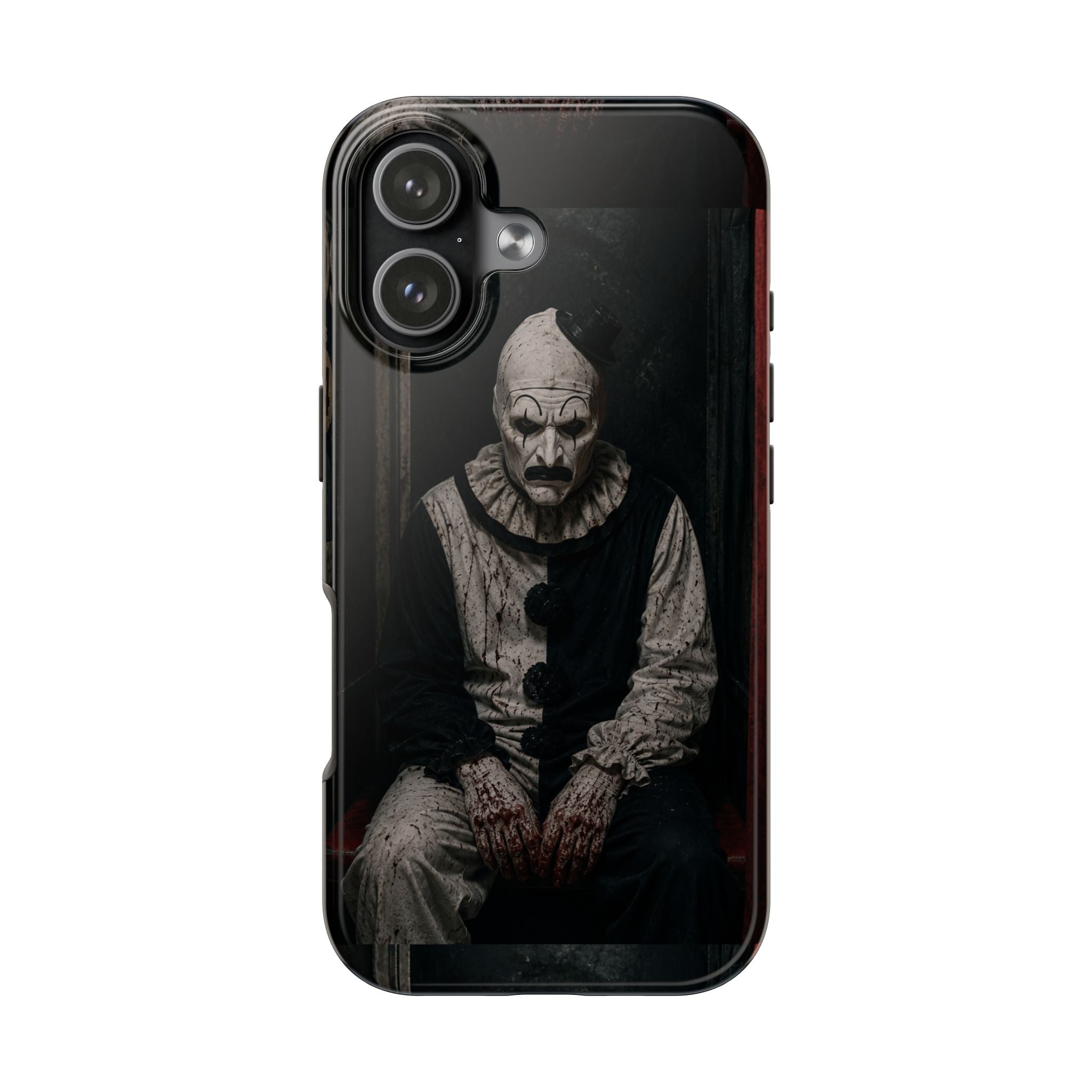 Horror Clown Tough Phone Case — Dark Creepy Circus Scary Protective Cover
