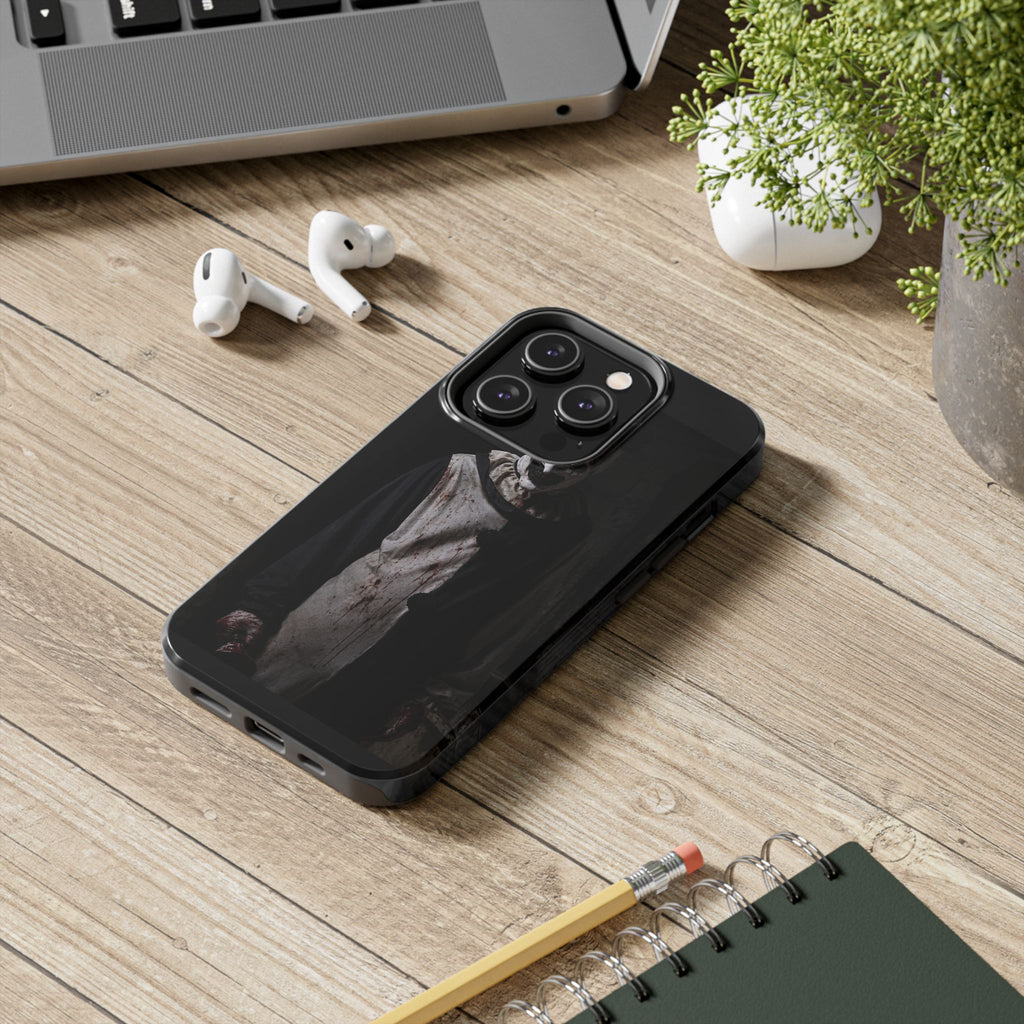 Horror Clown Tough Phone Case – Dark Scary Masked Killer Design for Halloween