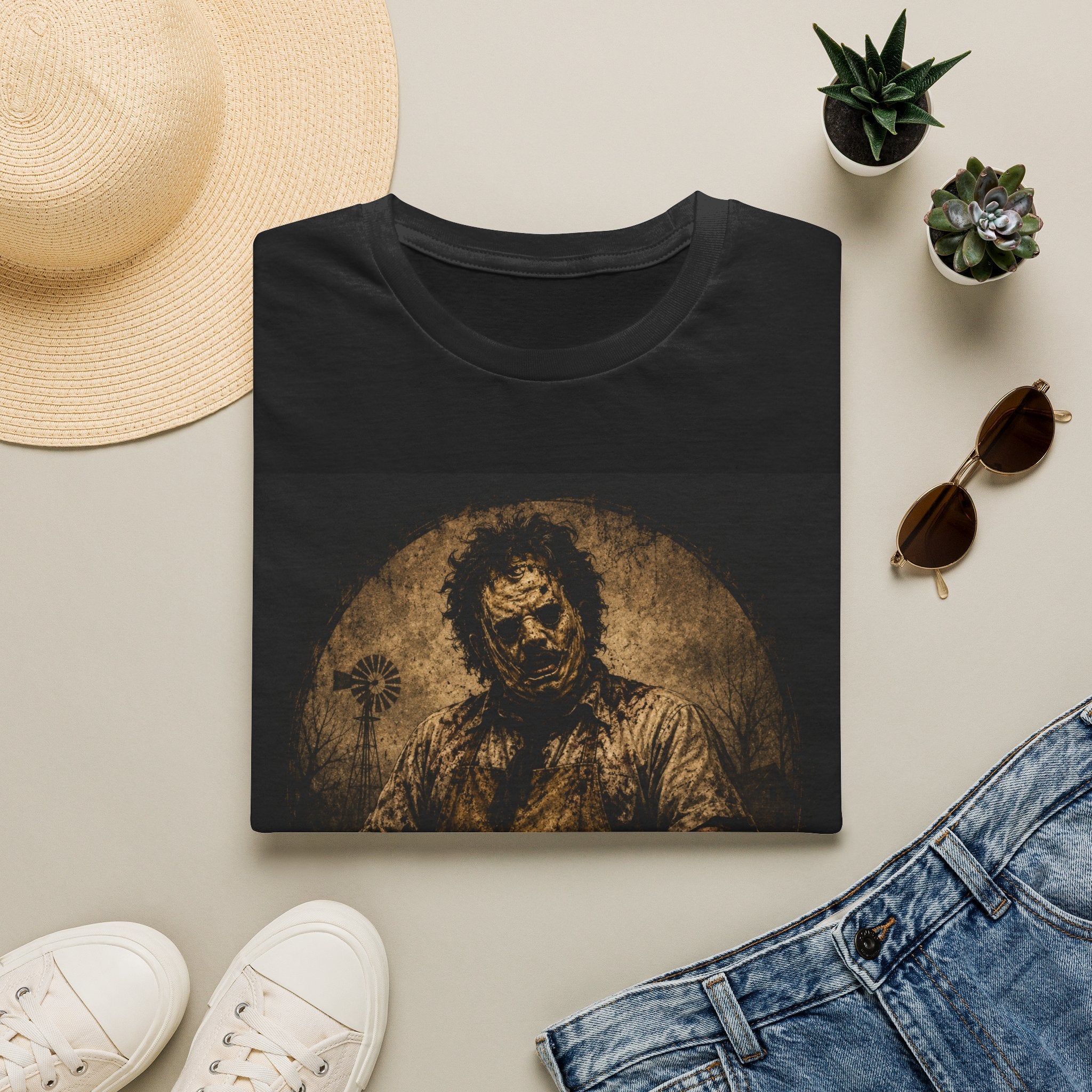 Leatherface Horror T-Shirt — Vintage Texas Chainsaw Graphic Tee