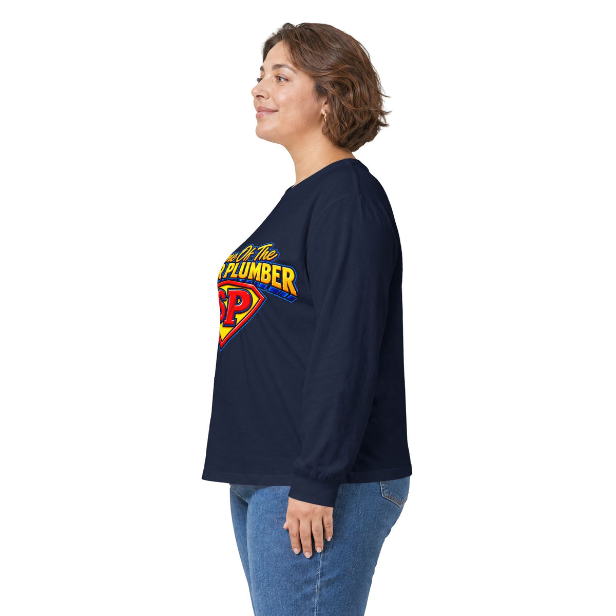 Super Plumber Long Sleeve Tee — "Home of the Super Plumber" Plumbing Hero Shirt