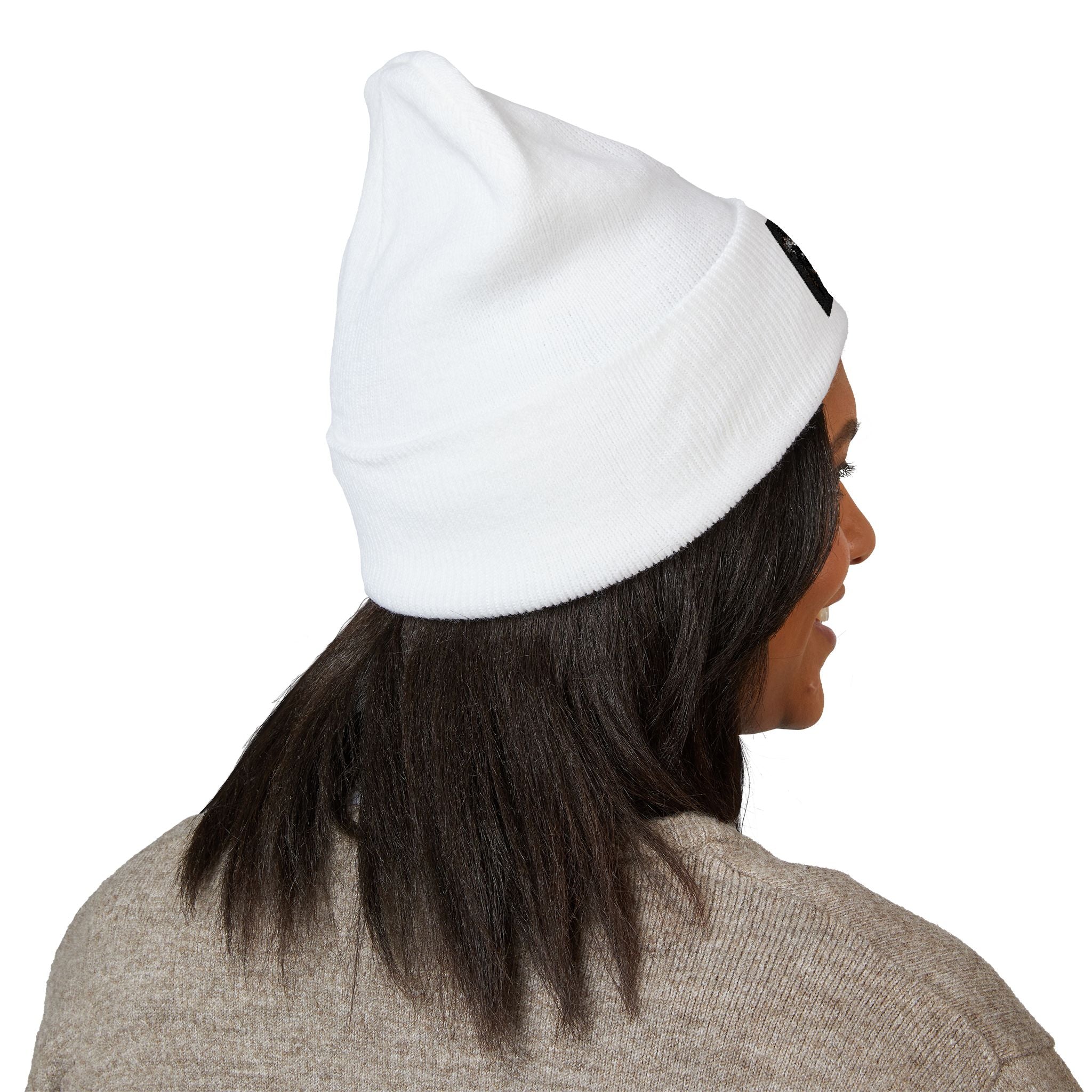 Embroidered 'Forever' Flame Logo Beanie — Classic Cuffed Knit Hat