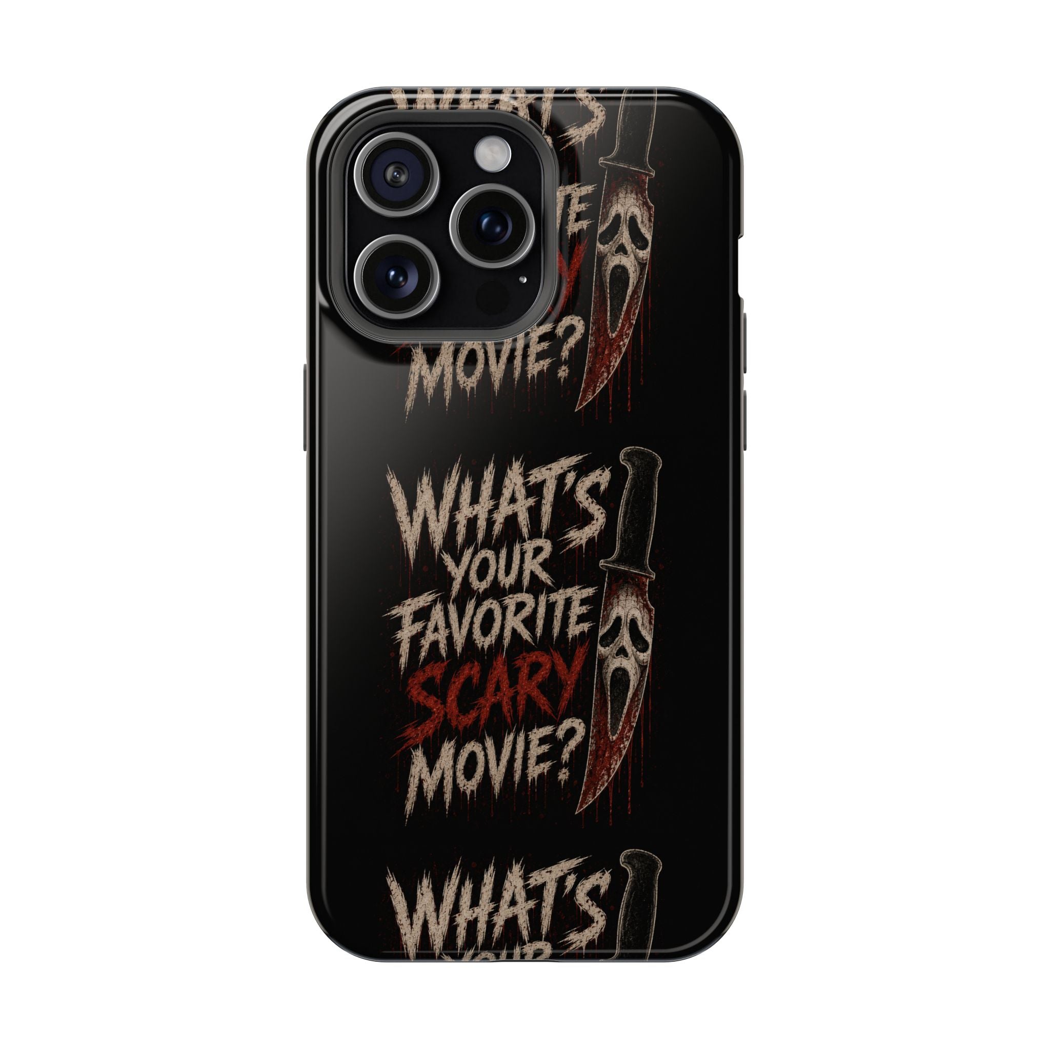 Scream 'What's Your Favorite Scary Movie?' Magnetic Impact Phone Case