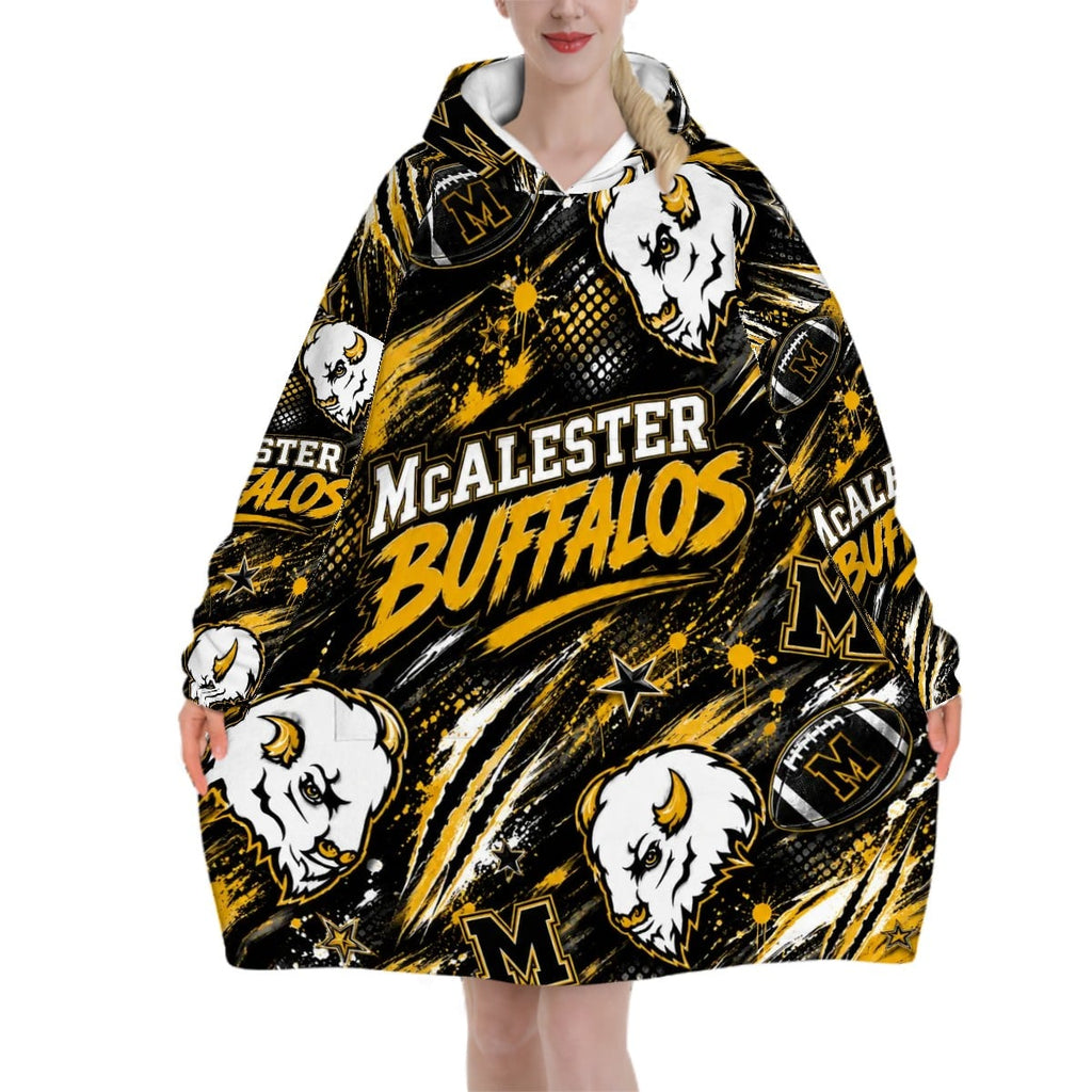 Adult Blanket Hoodie McAlester Buffalos