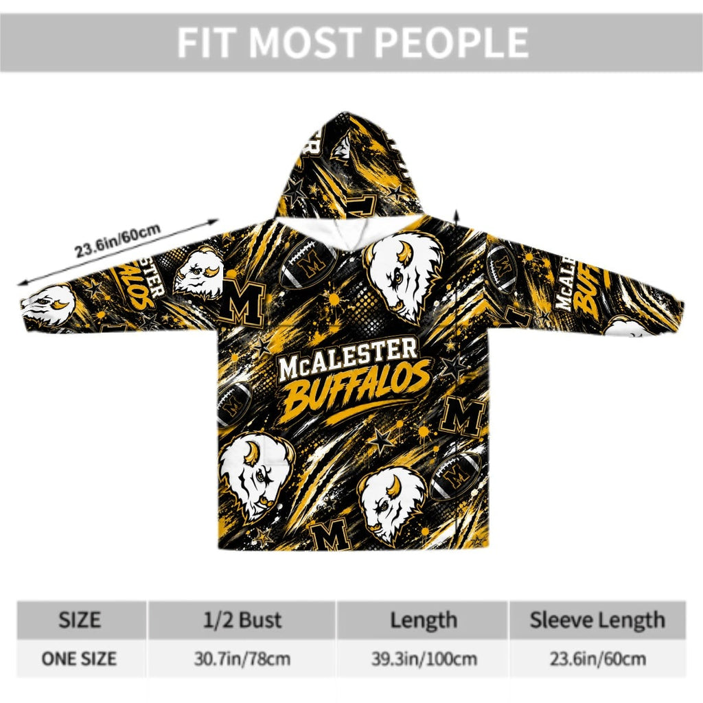 Adult Blanket Hoodie McAlester Buffalos