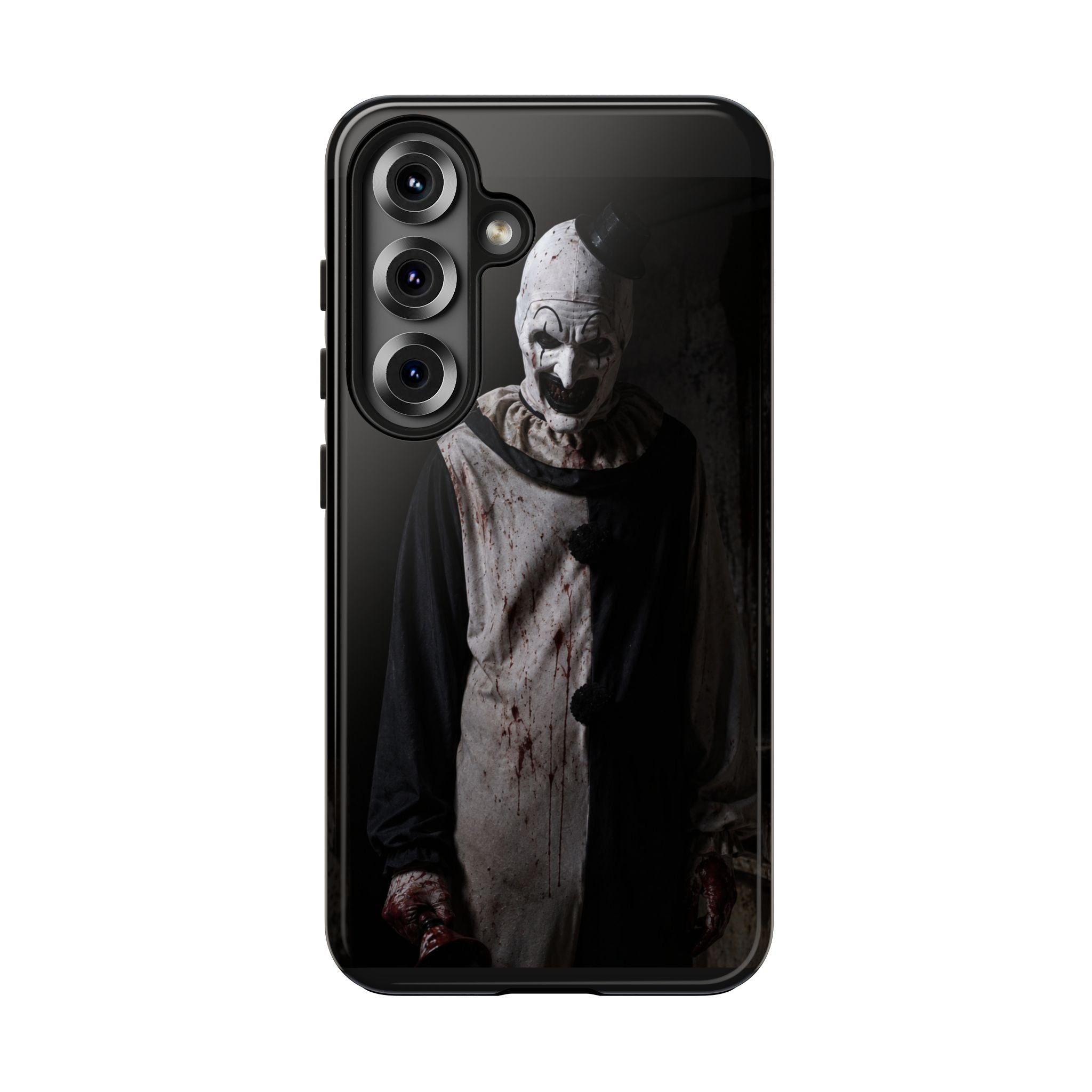 Horror Clown Tough Phone Case – Dark Scary Masked Killer Design for Halloween