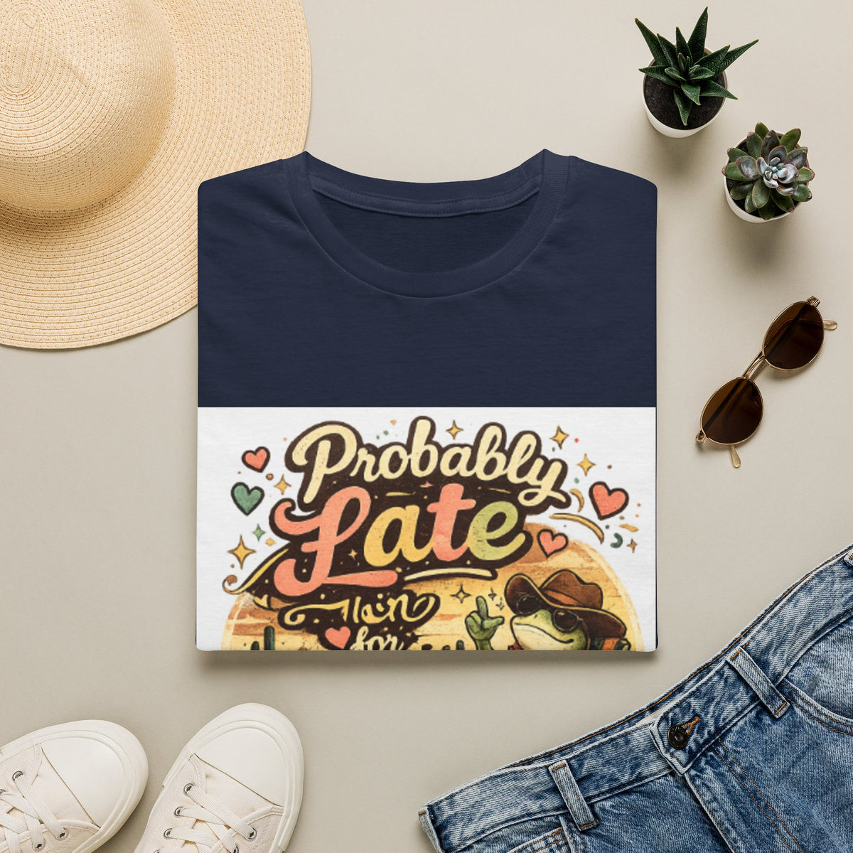 Probably Late T-Shirt — Cute Cowgirl 'Probably Late' Graphic Tee