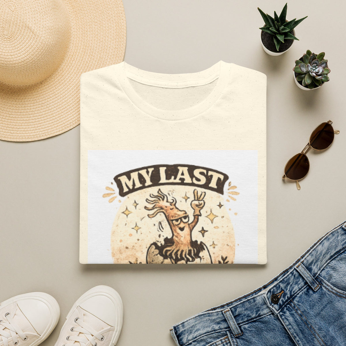 T-Shirt — "My Last Brain Has Left the Chat" Funny Skeleton Tree Graphic Tee