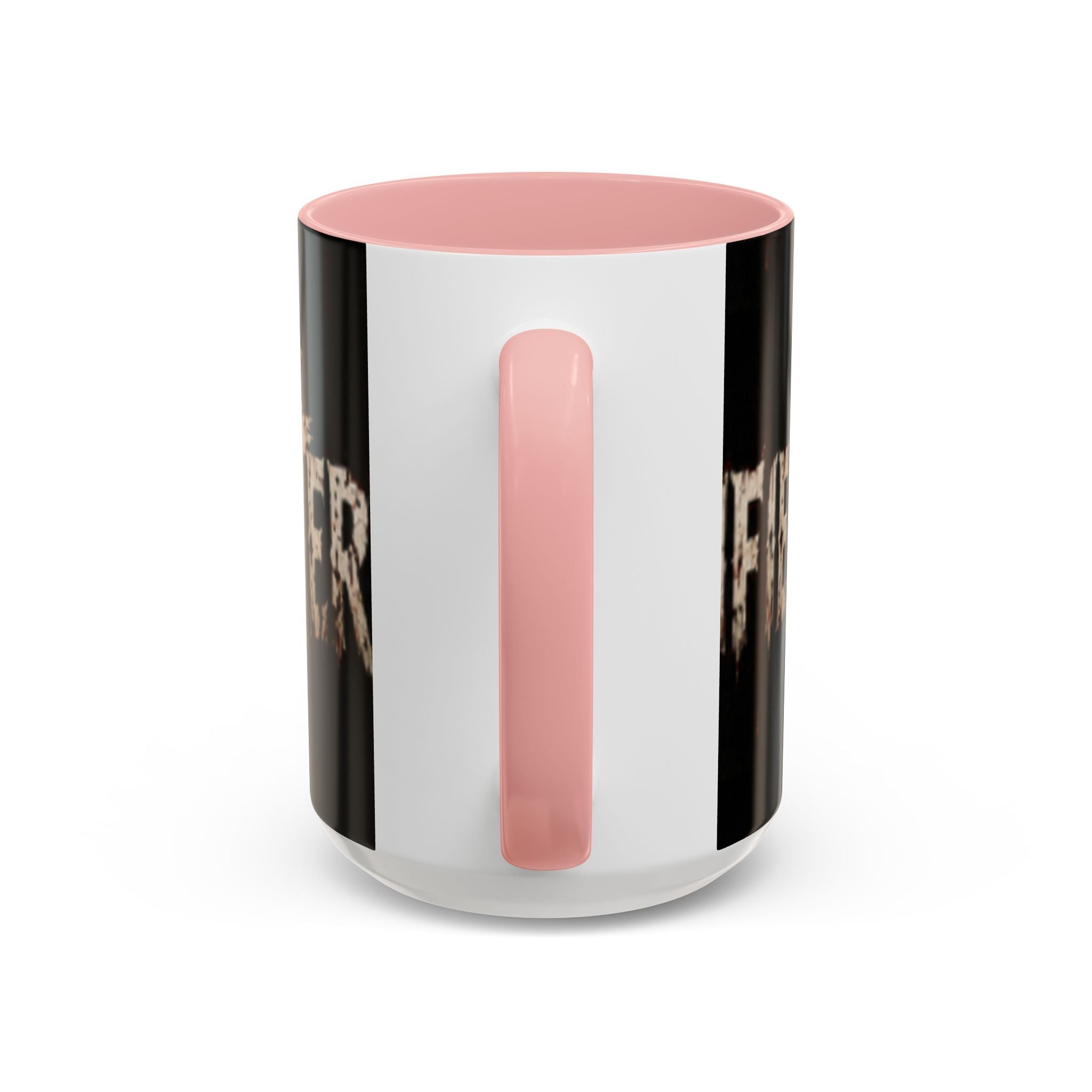 Terrified Horror Accent Coffee Mug — Gothic Scary Text Design (11/15 oz)