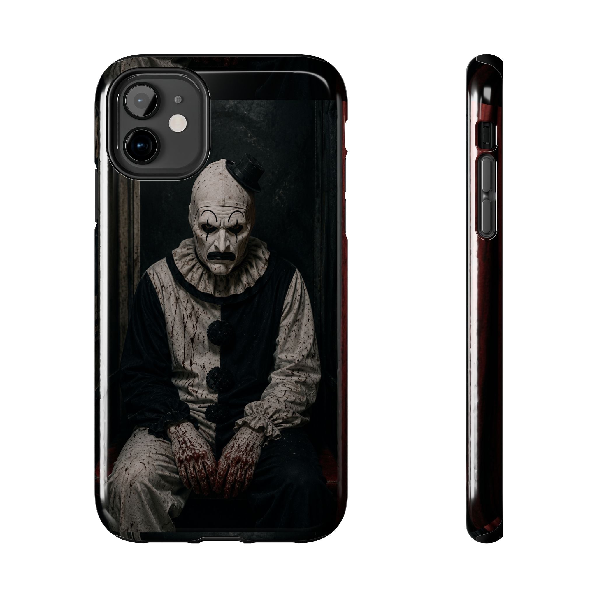 Horror Clown Tough Phone Case — Dark Creepy Circus Scary Protective Cover