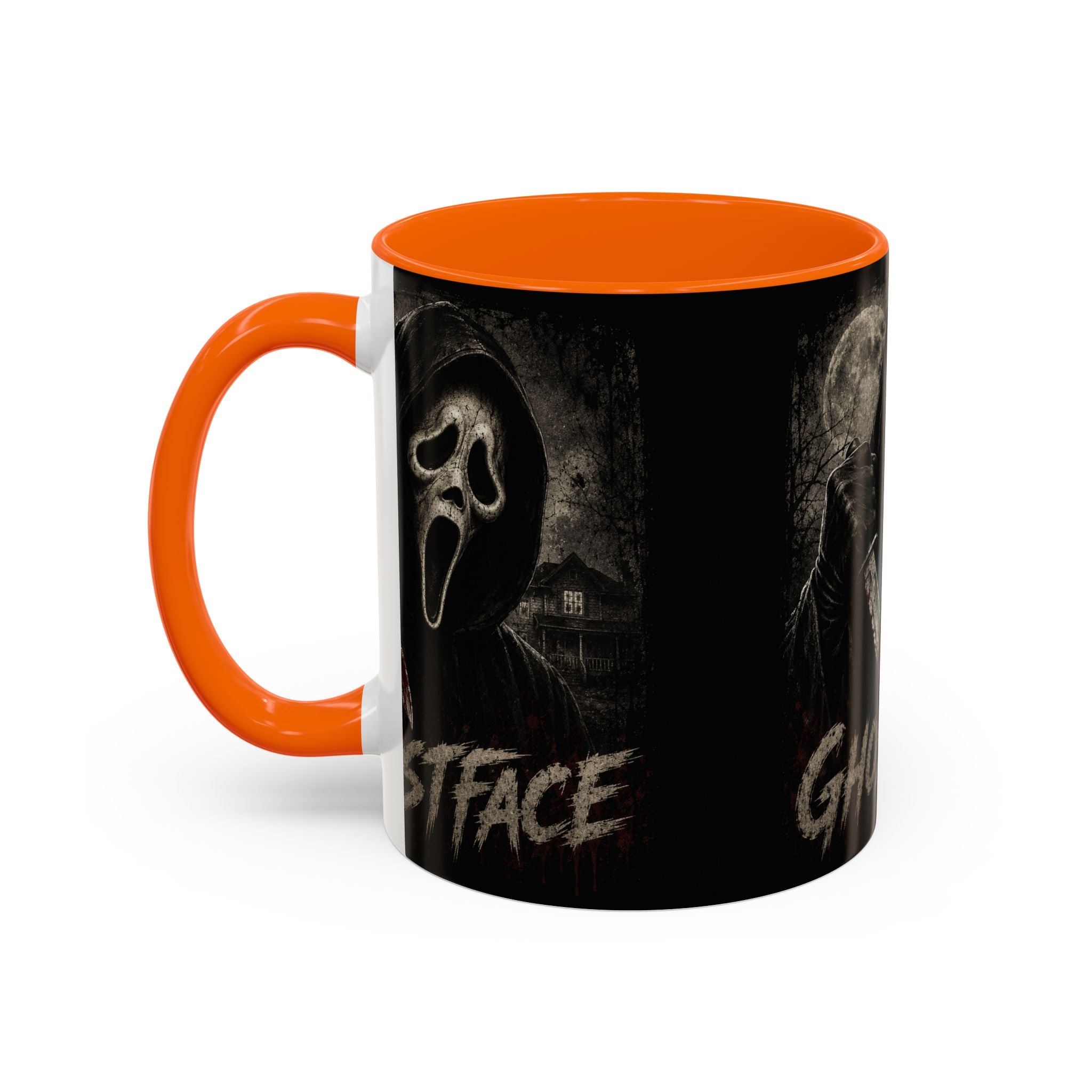 Ghostface Horror Coffee Mug – Halloween Killer Mask Design (11/15 oz)