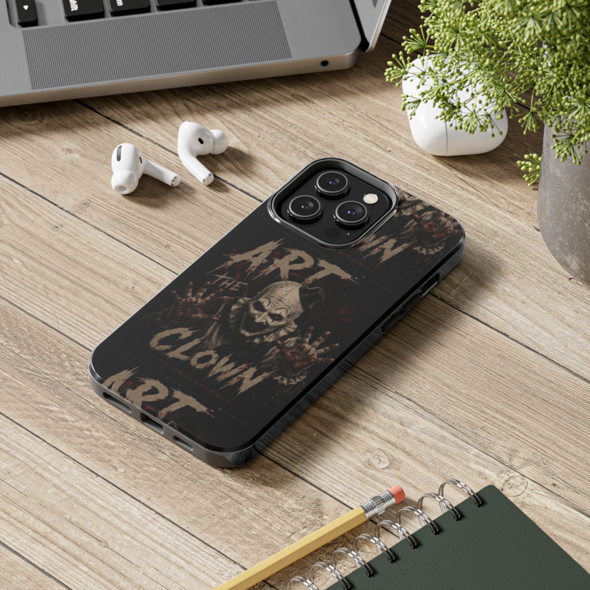 Horror Clown Tough Phone Case — 'Art the Clown' Scary Protective Cover