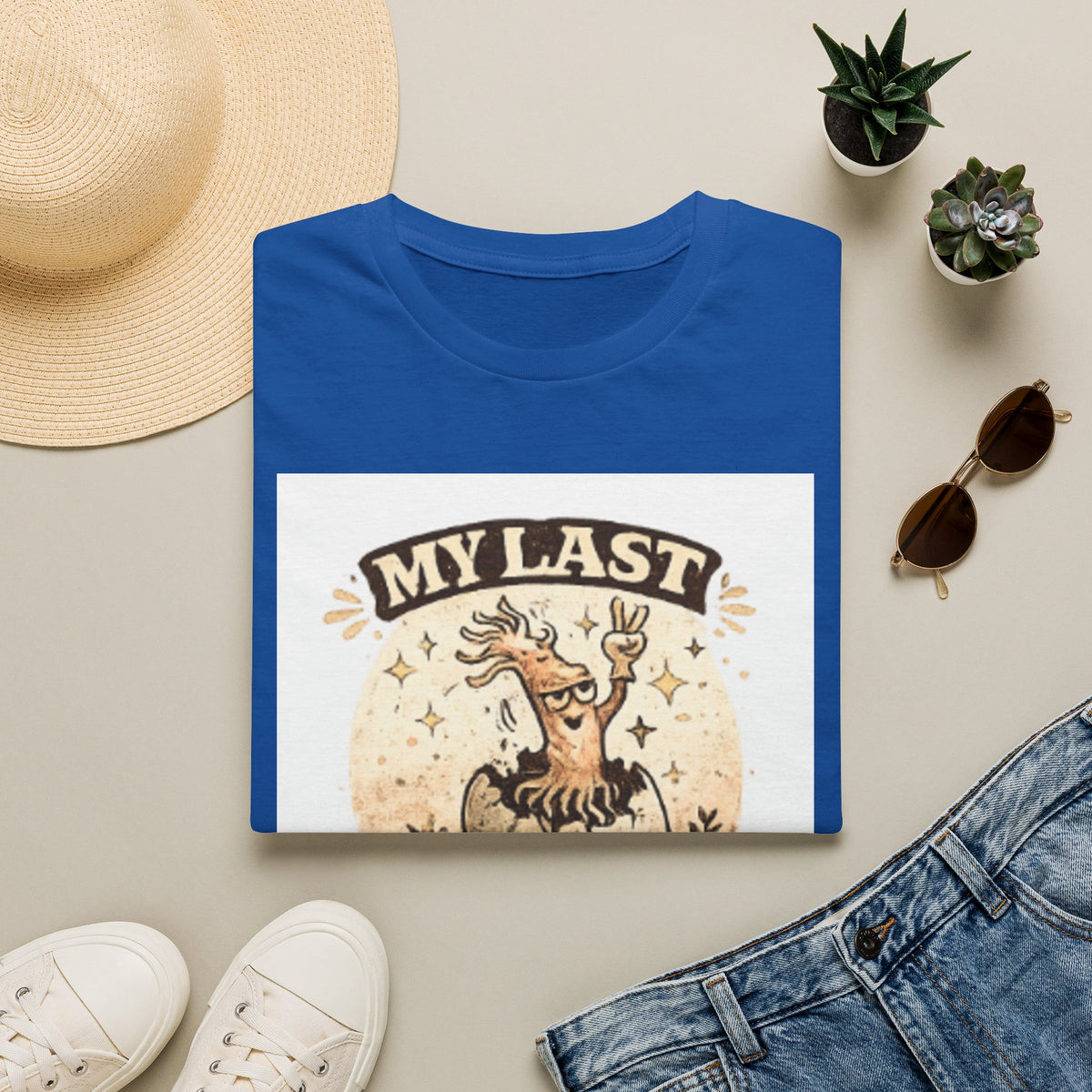 T-Shirt — "My Last Brain Has Left the Chat" Funny Skeleton Tree Graphic Tee
