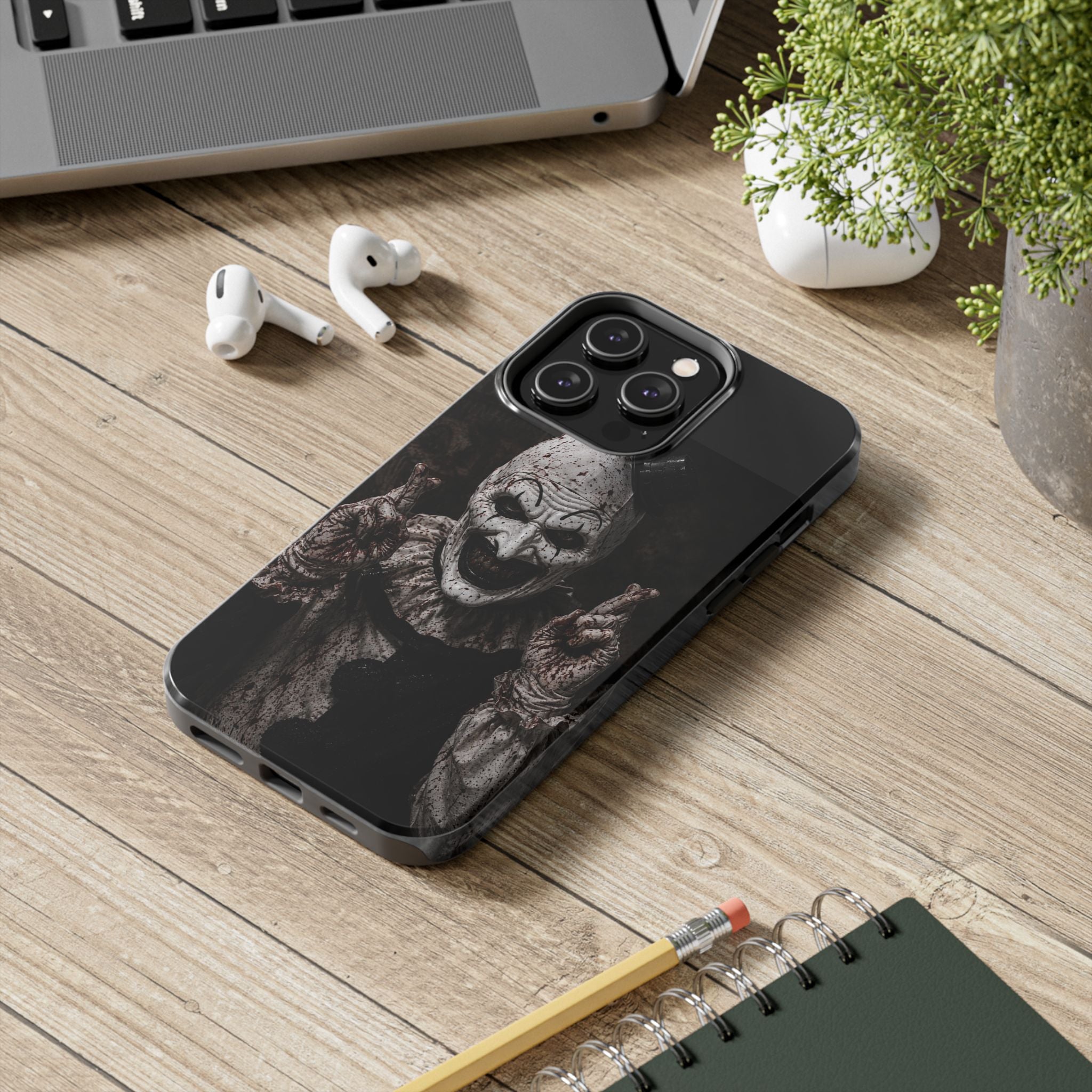 Horror Clown Tough Phone Case — Creepy Scary Clown Protective iPhone Cover
