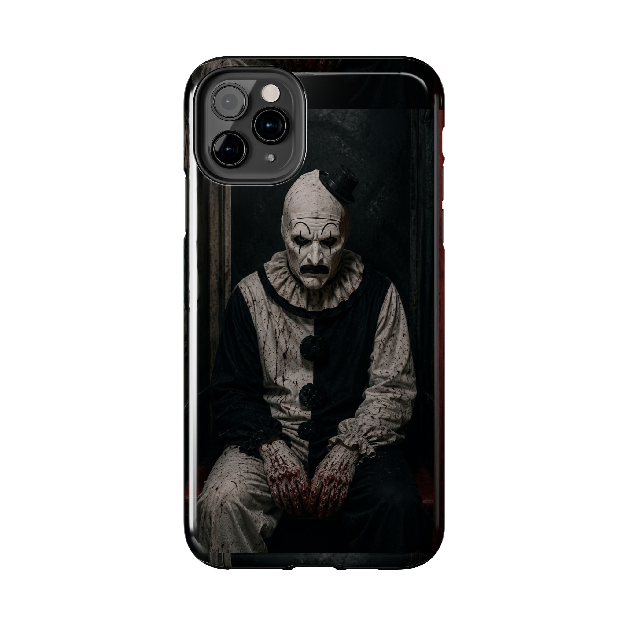 Horror Clown Tough Phone Case — Dark Creepy Circus Scary Protective Cover