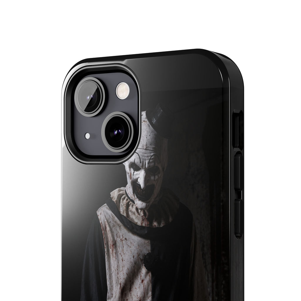 Horror Clown Tough Phone Case – Dark Scary Masked Killer Design for Halloween