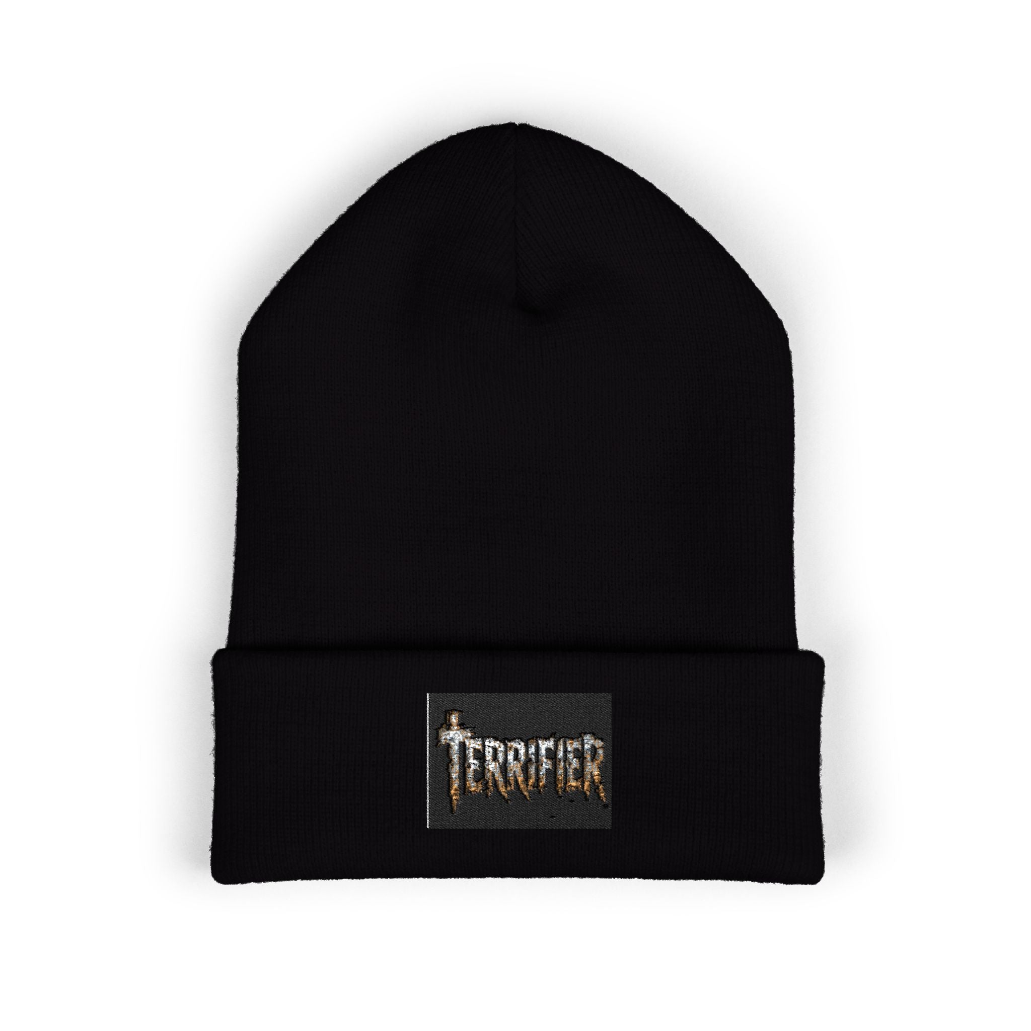 Embroidered 'Forever' Flame Logo Beanie — Classic Cuffed Knit Hat
