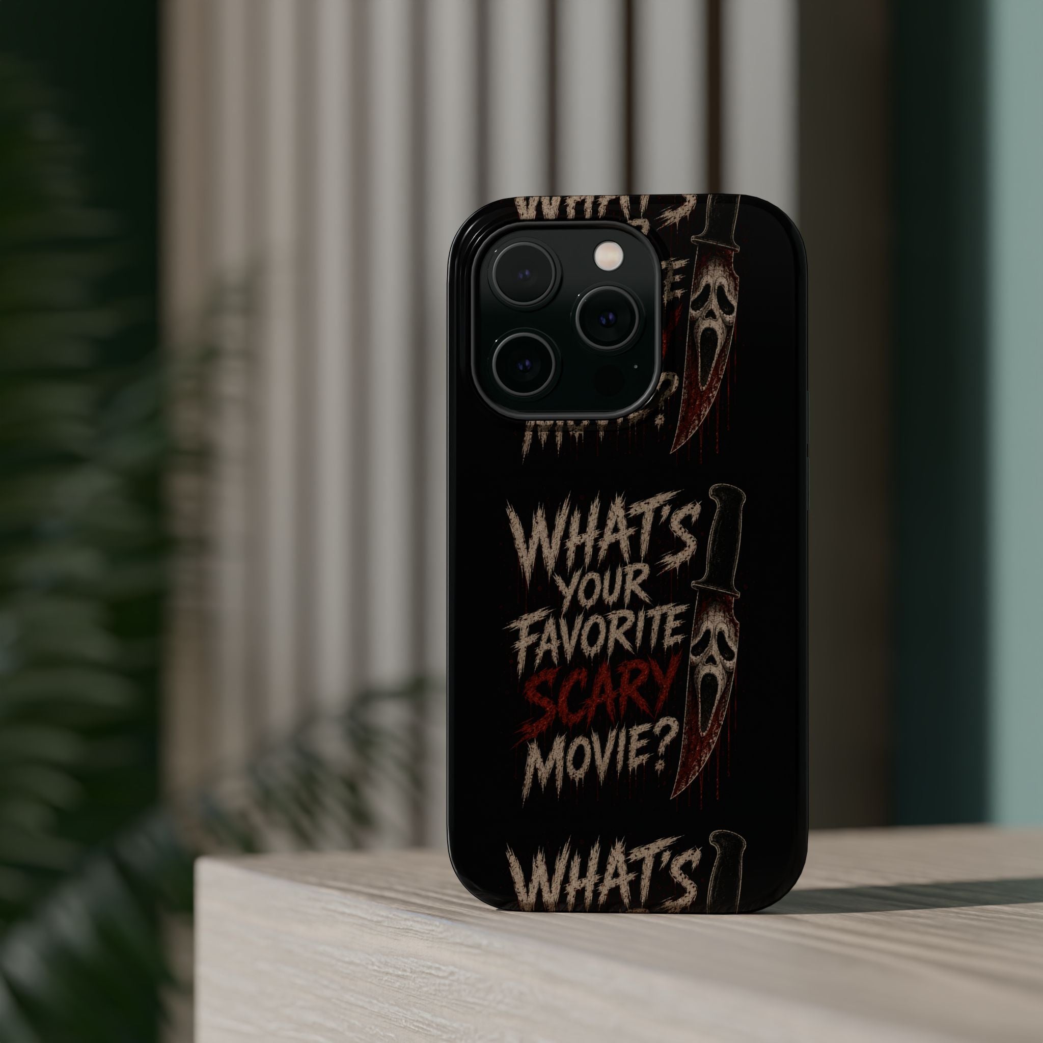 Scream 'What's Your Favorite Scary Movie?' Magnetic Impact Phone Case