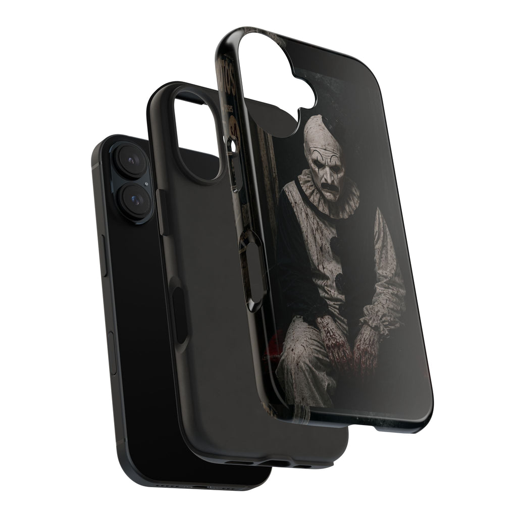 Horror Clown Tough Phone Case — Dark Creepy Circus Scary Protective Cover