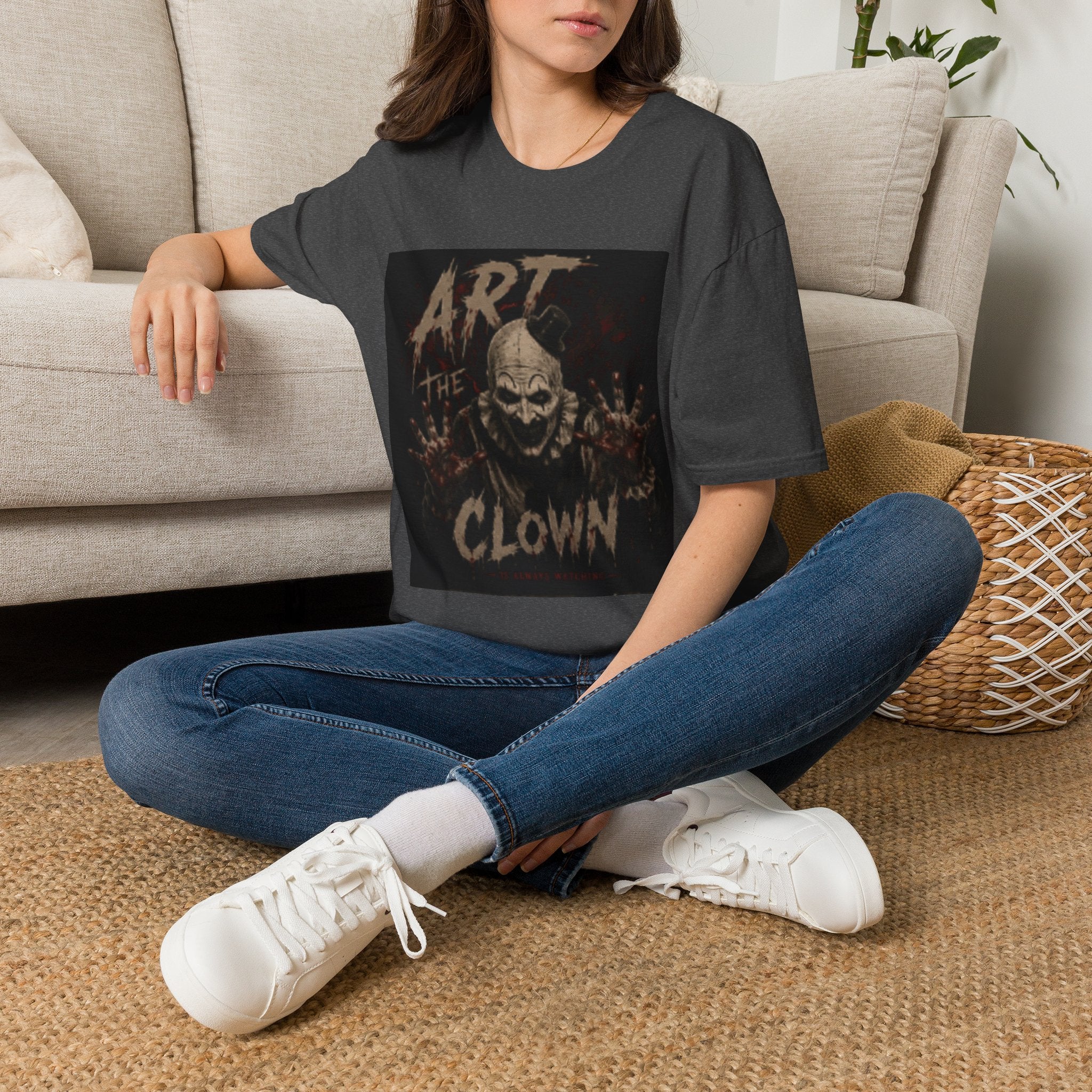 Horror Clown T-Shirt — "Art the Clown" Scary Graphic Tee for Halloween