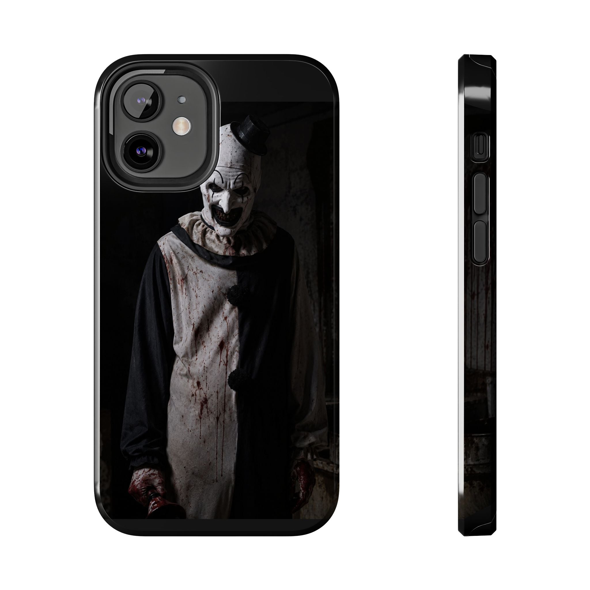 Horror Clown Tough Phone Case – Dark Scary Masked Killer Design for Halloween
