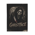 Ghostface Horror Plush Blanket — Scream Mask Throw Blanket, Spooky Halloween Decor
