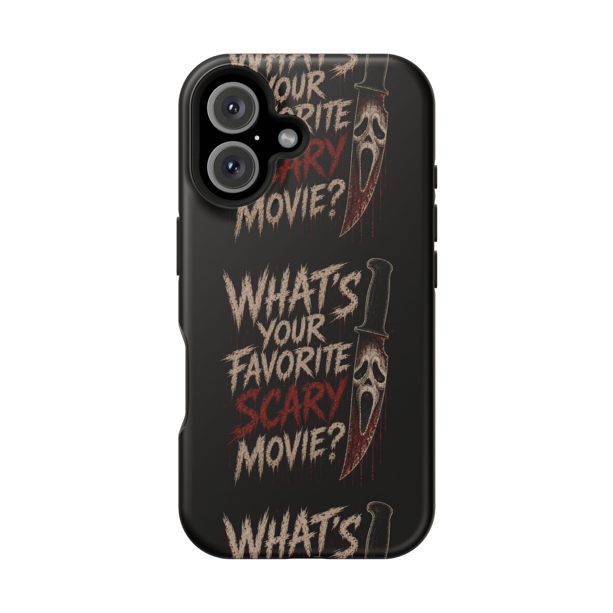 Scream 'What's Your Favorite Scary Movie?' Magnetic Impact Phone Case