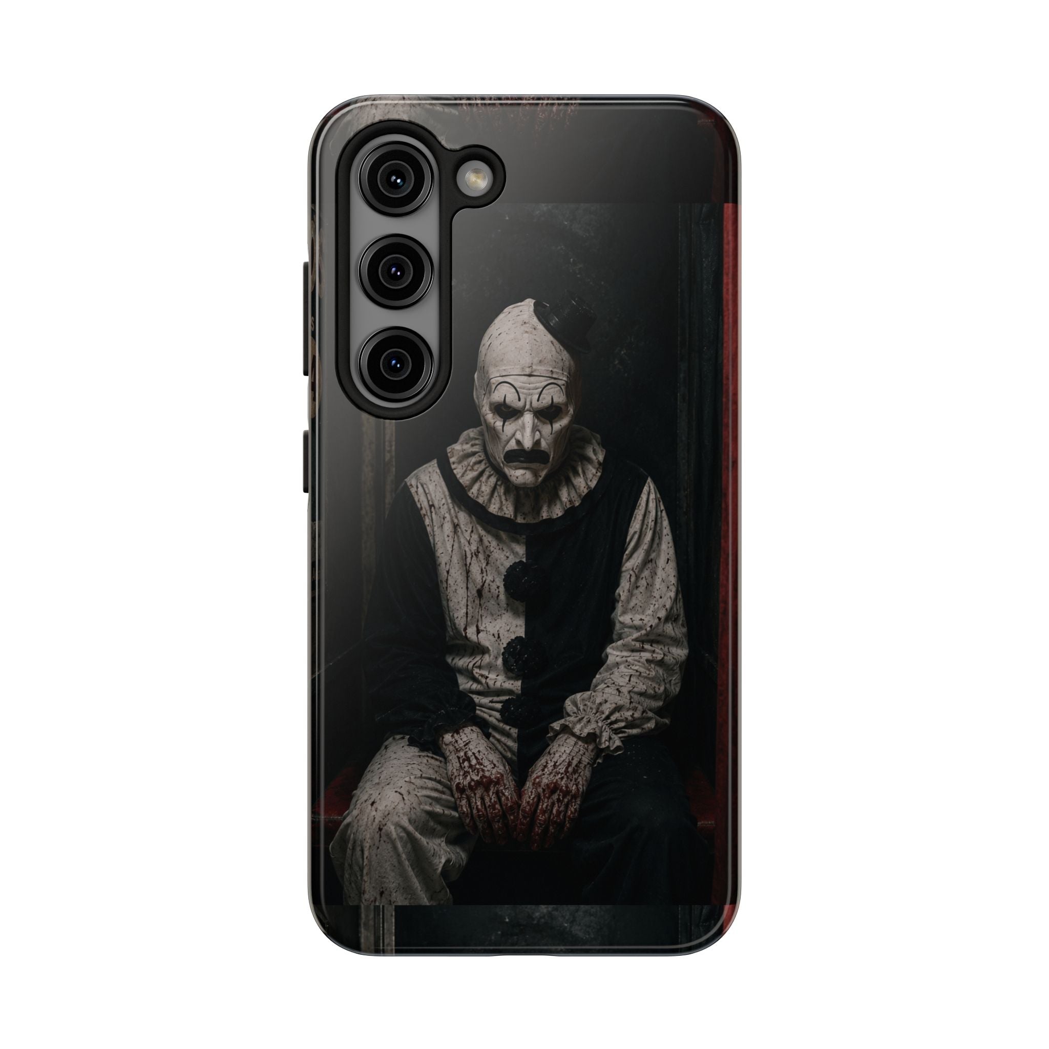 Horror Clown Tough Phone Case — Dark Creepy Circus Scary Protective Cover