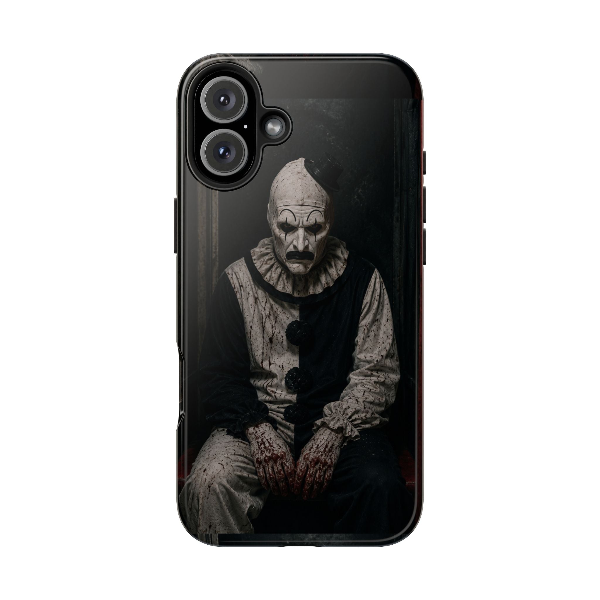 Horror Clown Tough Phone Case — Dark Creepy Circus Scary Protective Cover