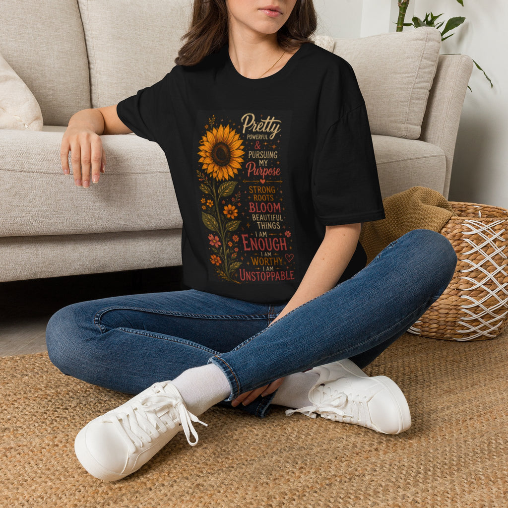 Sunflower 'Pretty, Powerful & Pursuing My Purpose' T-Shirt